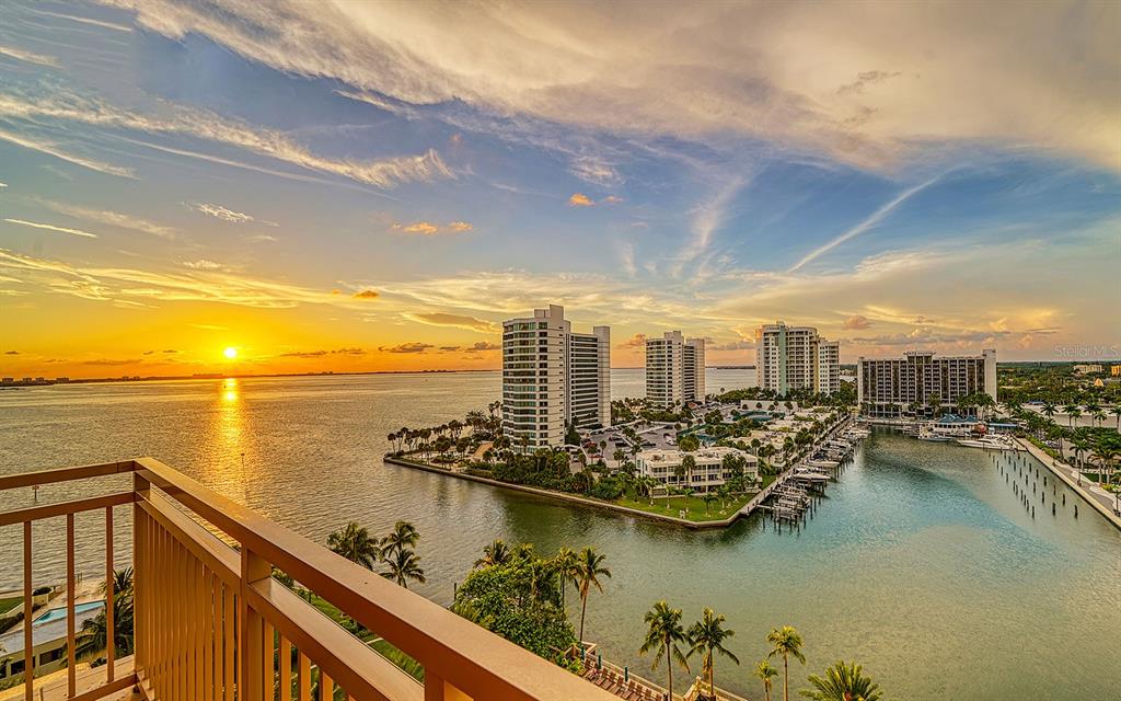 The Ritz-Carlton Residences. Sophisticated style, legendary service and resort amenities in downtown Sarasota. Love the location! Close to shopping, dining, theater, live music, urban fitness trail and city activities. Just a 2.4-mile drive or bike ride to St. Armands Circle and Lido Beach. Or stay right at home to indulge in world-class services including in-residence gourmet dining, private residential concierge, private social room, four restaurants, full-service salon, outdoor pool/spa, valet and housekeeping options. Optional membership privileges include The Beach Club on Lido Beach, The Spa & Fitness Club at the hotel, and The Ritz-Carlton Golf Club in Lakewood Ranch (subject to availability). The main attraction here is the 28-foot bayside balcony with a waterfront view. In addition, every room has a water view and beams with the relaxed ambiance of a tropical paradise. This 2,239-square-foot split-plan residence features two deluxe bedroom suites, one at each end of the residence (this residence was previously combined with 1001, and the wall to one of the bedrooms is still open to the adjoining room). Between the suites, two large open living areas can be configured to your heart’s desire. The kitchen has access to both living spaces and features solid-wood cabinets, granite countertops, Sub-Zero refrigerator/freezer and full wine cooler. This residence has an inside laundry room with a washer and dryer. Two household pets under 45 lbs. are allowed with board approval. Welcome home to the Ritz-Carlton lifestyle in the best little city in Florida.