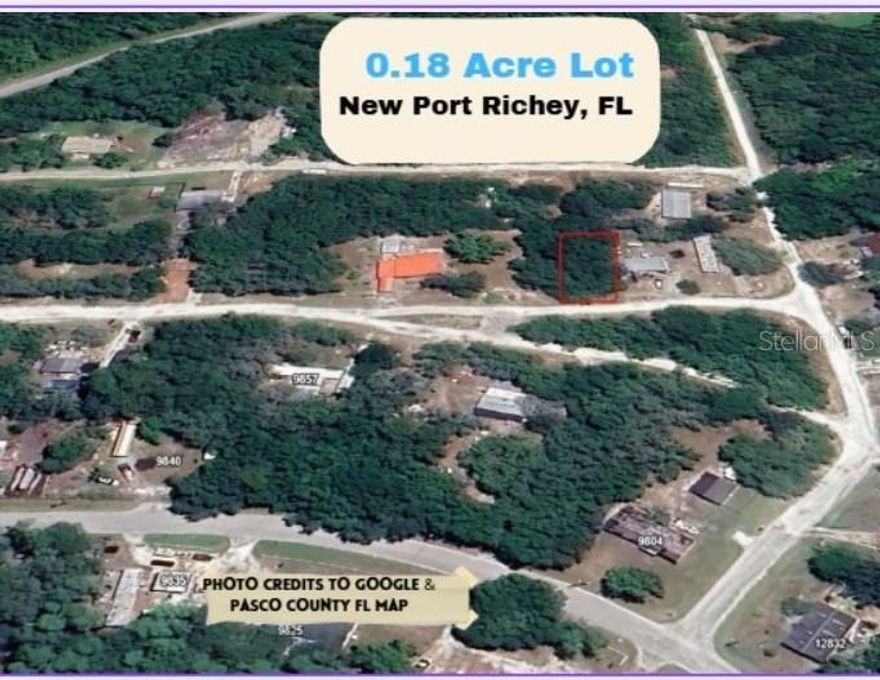 SELLER FINANCING AVAILABLE!
0.18-Acre Lot on Fern St, New Port Richey – No Flood Zone!

Build your dream home on this 0.18-acre lot on Fern St! Located in a quiet neighborhood with electric access. Well and septic needed, and best of all – not in a flood zone. Close to Moon Lake Park, schools, shopping, and conveniences.

Grab this opportunity