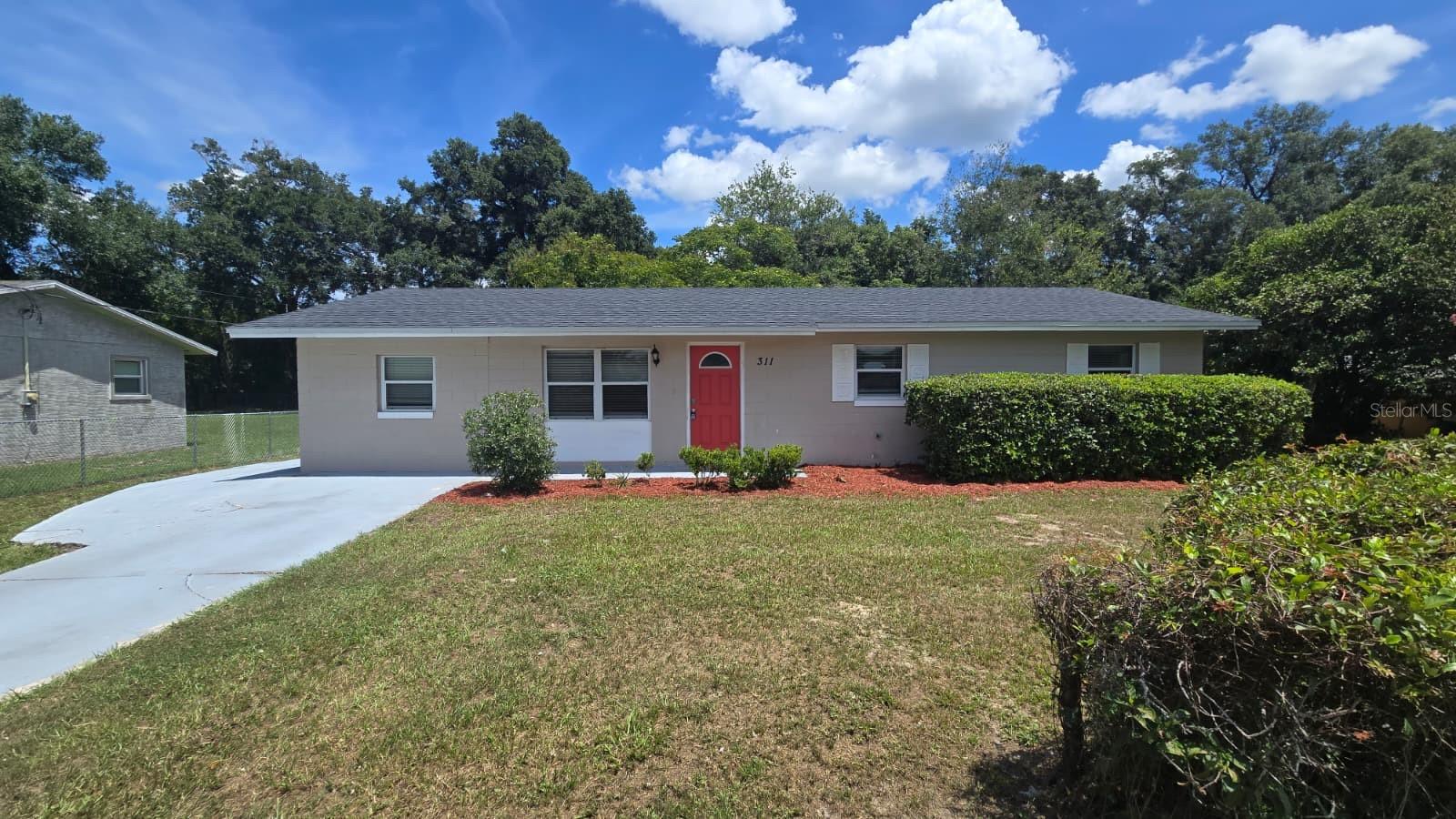 Now Available in Deland! Come see this charming Home consisting of 4 bedrooms, 1.5 bath, 1,092(sqft), -clean residence with a spacious layout and great backyard! This is the perfect home for those looking for space and best of all it’s move in ready. Property is being sold “as-is” with right to inspect. It is the buyers and buyer’s agent responsibility to verify all room measurements, utilities info, lot size, schools zoning, building addition permits, building materials, along with all property information in this listing. All room measurements and dimensions are estimates. Garage conversion.