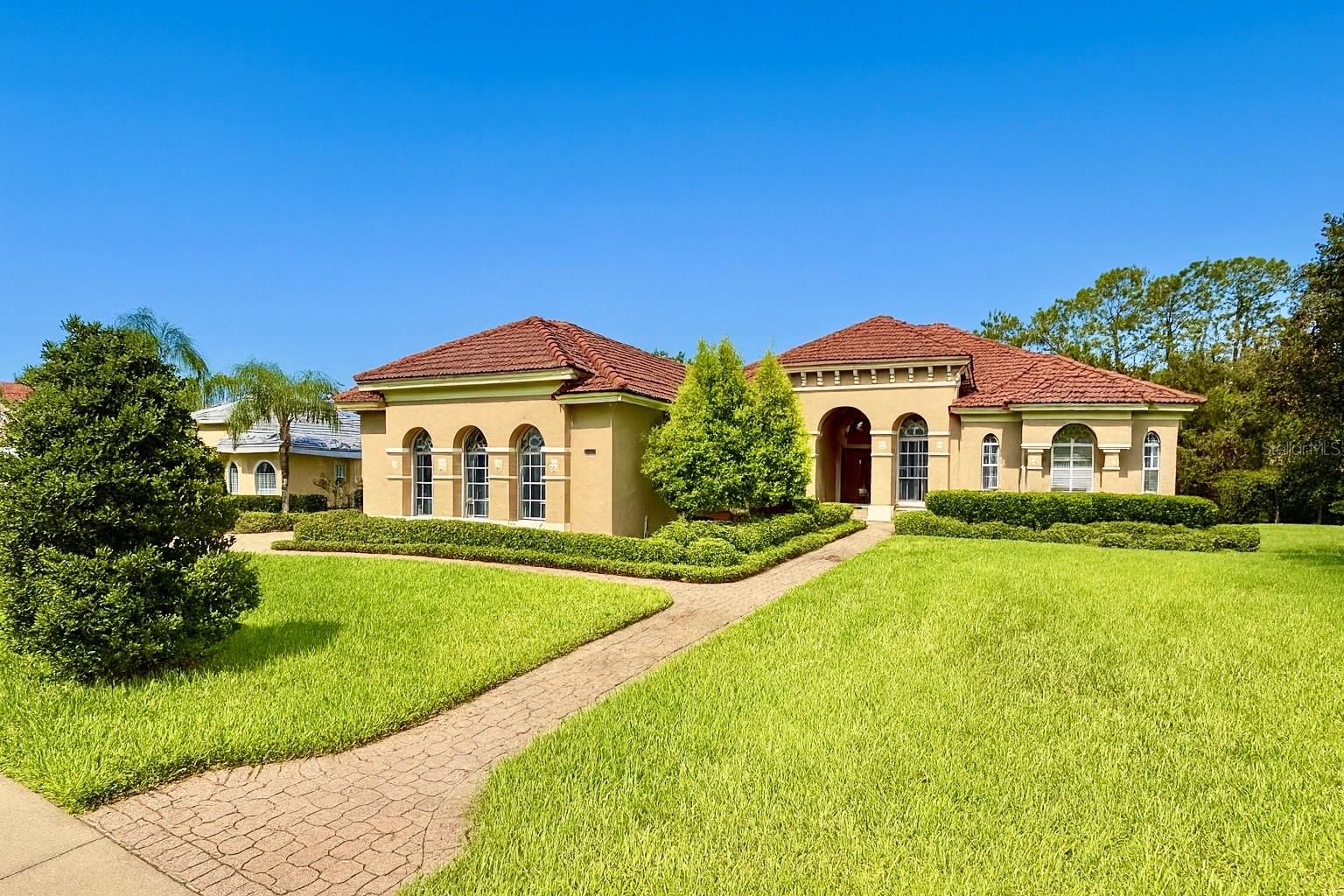 This meticulously crafted 4-Bedroom, 4-Bathroom custom pool home sits on beautifully landscaped half-acre lot in the sought after gated community of Estates at Wekiva Park. The home offers the perfect blend of elegance, comfort, and outdoor living.
Step inside to discover spacious, light-filled layout with high ceilings (14 ft), designer finishes, and thoughtful architectural details throughout. The gourmet kitchen boasts custom cabinetry, center island, and new refrigerator. All ideal for everyday living and entertaining!
Each of the four generously sized bedrooms features its own full bathroom, providing privacy and comfort for family and guests alike. The luxurious primary suite includes a spa-inspired ensuite and private access to the pool area.
Outside, your private oasis awaits. Enjoy the sparkling pool, expansive patio, and lush green lawn-perfect for hosting summer gatherings or simply relaxing in peace.
Additional highlights include a spacious 3-car garage and a location the balances privacy with convenient access to shopping, dining, and top-rated schools.
This is more than a home-It's a Lifestyle!!