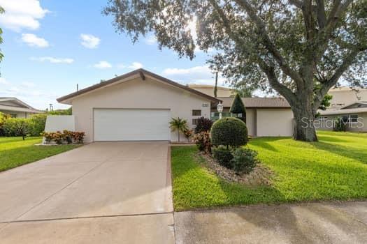 This light and bright split plan home has been lovingly cared for. It features a private backyard with fenced in pool with slide and a patio from which to unwind. The sunny living room overlook the front yard. The family room located off the kitchen. The kitchen has all wood cabinets, granite countertop, stainless steel appliances, back splash, pantry, breakfast bar and a deep double stainless steel sink. There is also a large airconditioned Florida room overlooking the back yard. The bedrooms are split plan with with the master bathroom. There is newer luxury waterproof Vinyl flooring throughout the entire house. A new roof was added in 2024. Air Condition was replace in 2023. A 5-Zone sprinkler system is fed from a shallow well to keep water costs down. This home is not in a flood zone. Centrally located yet tucked away in a quiet neighborhood. Enjoy nearby ball fields, middle school and lake. Just under 2,000 sq. ft
