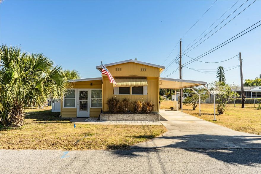 Beautifully Renovated 2 Bedroom / 2 Bathroom Home in Central Florida – Land Owned, 55+ Community. Located in the heart of Central Florida, this wonderfully renovated 2-bed/2-bath mobile home sits on an oversized lot and is completely move-in ready. Bright, airy, and thoughtfully updated, this home offers comfort, style, and a relaxed Florida lifestyle.
The updated kitchen features ample cabinetry and storage, along with enough space for a cozy kitchenette; stove is natural gas. Both bathrooms have been tastefully redesigned with new cabinets, stone countertops, modern lighting, and more. You’ll fall in love with the stunning sun porch—surrounded by windows and filled with natural light—creating the perfect space to unwind or entertain. The home is being sold fully furnished, to include a large smart t.v, making your transition effortless.  
Outside, the partially fenced yard, complete with PVC privacy panels, provides a great outdoor/entertaining area; one of the few privacy fences in the community. Storage is abundant, with both indoor options and a large exterior storage room that includes a washer and dryer (both stay) and plenty of additional space, along with a backyard shed. This active 55+ community has no lot lease—you own the land! Enjoy amenities such as a gated entrance, clubhouse, fishing dock, and shuffleboard court.
Move-in ready, beautifully updated, and located in a friendly community—this home has it all!