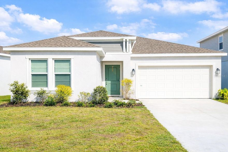 NOW AVAILABLE! RENT TO OWN OPTION TOO!! Be one of the first to view this fantastic single-story home featuring a highly sought-after, open-concept floor plan in the desirable Peace Creek Preserve community. Residents enjoy access to fantastic amenities, including a sparkling community pool and a dedicated playground area.

Home Features Include:

Gourmet Kitchen: The heart of the home boasts beautiful light grey cabinetry, solid surface quartz-like countertops, and a generous center island with ample counter-height seating overlooking the expansive great room. All kitchen appliances are included.

Split-Bedroom Layout: Provides maximum privacy. The spacious primary suite is tucked away at the rear of the home and features an elegant ensuite bathroom with a dual sink vanity, walk-in shower, private water closet, linen closet, and a huge walk-in closet.

Spacious Guest Accommodations: Three similar-sized guest bedrooms are located on the opposite side of the home, sharing a hall bath and convenient linen storage.

Convenience: Includes a dedicated laundry room with full-size washer/electric dryer hookups and shelving.

Call today to schedule your private viewing!