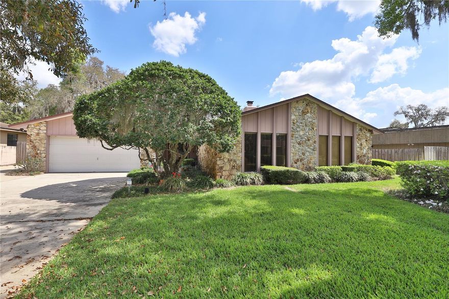 "Outstanding 3 BD/ 2 Bath Home. Open concept, single story with a lot of natural light. Updated Kitchen, with Stainless steel appliances. Laminate flooring and carpets. Wood burning Fireplace. Luxurious Master Bath Renovated in 2022. Large fenced backyard with a fountain and lush vegetation, featuring sliding doors. New HVAC 2018. Located in Longwood with private tree lined streets & top-rated Seminole County schools. Located just minutes away from Historic Longwood with community events in Reiter Park and very close to Orlando Health. Move-in ready! Hurry! Won't Last!!"