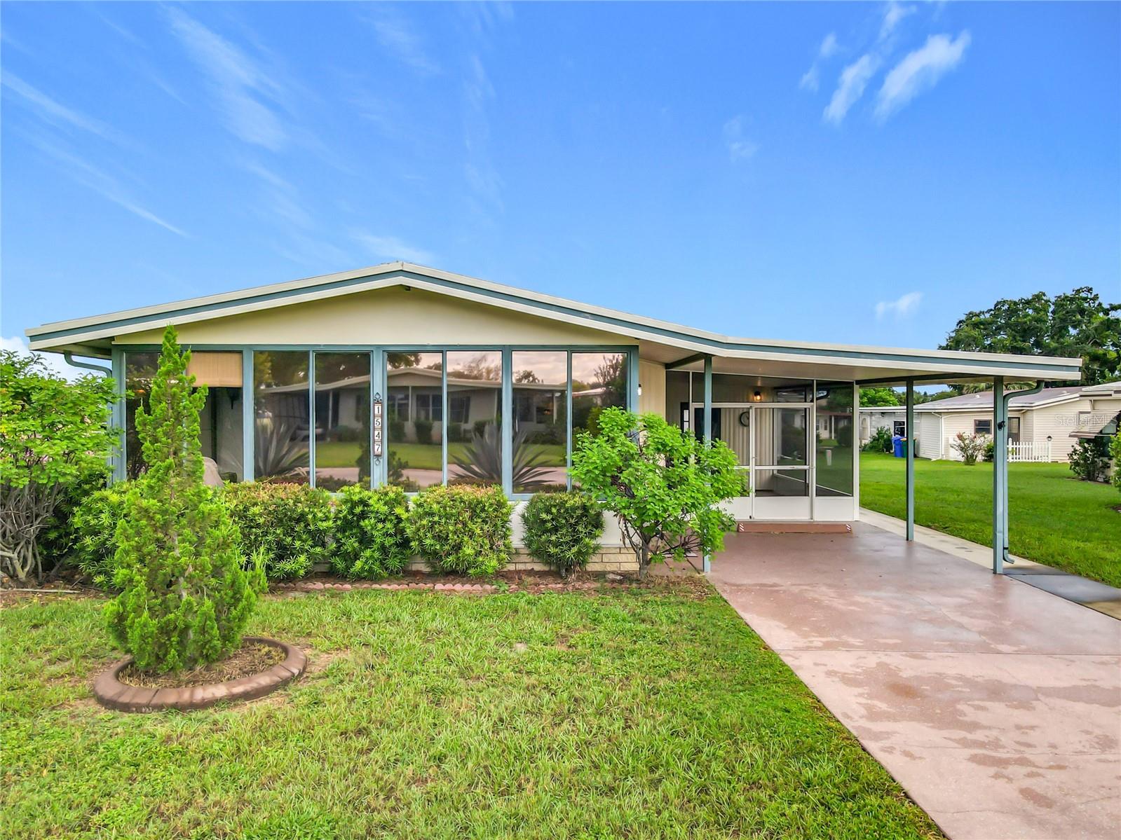 "Welcome to this charming 2-bedroom, 2-bathroom manufactured home in a highly sought-after 55+ community. This turn-key property is move-in ready, complete with furniture and a car - a fantastic surprise! The interior boasts a spacious family room perfect for relaxation, office work, or socializing with neighbors. Enjoy the convenience of an inside laundry room and a thoughtfully designed kitchen near the dining area. As a resident, you'll appreciate the community's golf cart-friendly atmosphere, allowing you to easily explore downtown Tavares, its restaurants, and scenic parks. Plus, the grocery store is just a short ride away. Take in the breathtaking sunsets this beautiful city has available all from the comfort of your new home."