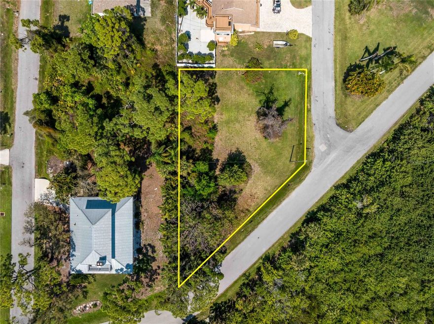 Prime Vacant Lot Ready for Your Custom Dream Home in South Venice, Florida!
Discover the perfect opportunity to build your ideal custom home on this mostly cleared, build-ready residential parcel in the highly desirable South Venice community. Located on Cumberland Road, this 0.27-acre corner lot offers a blank canvas with excellent potential in one of Sarasota County's most convenient and charming neighborhoods.
Key Features:

Mostly cleared and ready — Minimal site preparation needed, so you can break ground on your custom single-family home quickly.
Zoned RSF3 for residential single-family use.
Corner lot with greenbelt views. A two story home would have views of the intercoastal waterway and sunsets galore!
Adjacent lot available (MLS # N6143690) — Combine the two parcels for over ½ an acre of total land, giving you even more space for a larger home, pool, outdoor living areas, or simply extra privacy.

South Venice is a true hidden gem on Florida’s Gulf Coast! A relaxed, no-HOA community where you can enjoy the Florida lifestyle without restrictive rules. Residents love the flexibility to store boats, RVs, or other toys on their property. The neighborhood sits conveniently between Venice Beach and Manasota Beach, with private beach access via the popular resident ferry (annual fee applies) and direct Intracoastal Waterway boat ramp access nearby.
Location Highlights – Close to Everything:

Minutes to beautiful Gulf beaches, Shamrock Park & Nature Center, and the Legacy Trail for outdoor recreation.
Quick drive to downtown Venice for shopping, dining, and entertainment.
Easy access to I-75, major grocery stores, restaurants, medical facilities, and golf courses.
Excellent proximity to Venice Island, Englewood, and all the amenities of coastal Southwest Florida.

Whether you're looking to build a spacious family home or a peaceful retirement retreat, this lot delivers exceptional value in a prime location. Don’t miss the chance to secure this ready-to-build site and consider combining it with the adjacent lot for even more room to create your perfect Florida oasis.
Priced to sell!
South Venice Vacant Land – Build the life you’ve always wanted, close to the water and everything that matters.