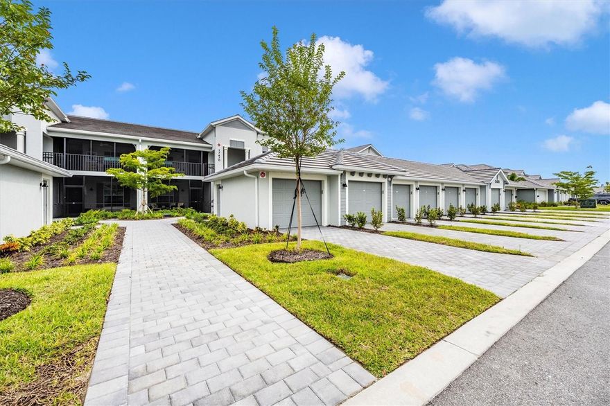 Escape to this beautifully furnished 2 bedroom + den, 2 bathroom veranda with a 1-car garage in a prestigious gated country club community. Enjoy stunning golf course views from your private lanai, perfect for morning coffee or sunset cocktails. This spacious and stylish home offers an open floor plan, split bedroom layout for privacy, and a versatile den ideal for working remotely or hosting guests. Fully equipped and move-in ready for your seasonal retreat. Primary suite offers king bed and walk in closets, second bedroom has a queen bed, den has desk and queen sized Murphy bed for guests, Amenities include public golf course, clubhouse, dining, fitness center with sauna and spa, pickleball and tennis courts, bocci ball, and more! Available for monthly rentals – your resort lifestyle awaits! Close to Downtown Wellen Park, Braves Spring Training Stadium, shopping, restaurants and minutes from Southwest Florida's amazing beaches!