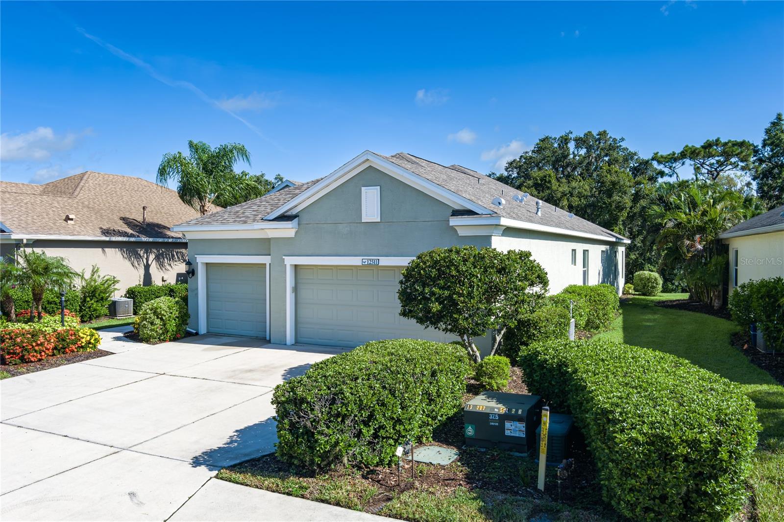 Resort-style living meets everyday comfort in this beautifully maintained 3-bedroom, 2-bath home by Neal Communities, located in the gated community of Eagle Trace. Set on a preserve lot for added privacy, this home features no CDD fees, no flood insurance required, and maintenance-free lawn care—front and back.
Inside, you’ll find a much-desired 3-car garage, an expansive open-concept great room with tray ceilings, and a well-appointed kitchen with a breakfast bar, walk-in pantry, and dining area. Triple sliders lead to a 27x9 screened lanai, creating seamless indoor-outdoor living for entertaining or relaxing. The split-bedroom layout includes walk-in closets in all bedrooms plus a flexible 13x13 office that could easily serve as a music room, playroom, or guest space.
Eagle Trace offers a gated, amenity-rich lifestyle with a resort-style pool and spa, tennis and pickleball courts, dog parks, playground, clubhouse, and walking trails. Ideally located just minutes to I-75, shopping, dining, and newer schools—this home delivers privacy, flexibility, and low-maintenance living in one of Bradenton’s most sought-after communities.