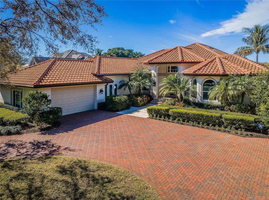 Enjoy waterfront living at its finest! This beautiful single-story home is nestled along the shore of Coffee Pot Bayou on a brick-lined cul-de-sac within the small enclave of Coffee Pot Riviera, one of the most coveted areas of Snell Isle. With over 4000 SF of living space this extraordinary home is situated on an oversize lot and offers 3BR, 3.5BA, a split floor plan, volume ceilings throughout, plus a well-appointed home office with its own private courtyard. An additional bonus room off the large 2CGR garage has custom built-ins and is currently used as a second home office but offers lots of options for use. The fabulous outdoor space provides a welcoming oasis for outdoor entertaining that overlooks the water complete with a spacious travertine Lanai and deck, sparkling pool, a lovely Tuscan-style pergola perfect for alfresco dining, a newer dock with water and electric, a 10,000lb. lift and endless sunsets! Wonderful curb appeal abounds with a private gated entry, an expansive brick paver circular-drive, travertine front walkway and porch, a grand double-door front entry, lots of lush tropical landscaping with uplighting and optimal parking. Step inside this stunning home through the impressive formal foyer with its soaring ceilings and uninterrupted water views. The flow of this home is perfect for entertaining and offers amazing, open spaces including a spacious formal Livingroom and Dining room with an incredible volume tray ceiling. The awesome Kitchen opens to an amazing Family room with water views everywhere. The Kitchen has abundant granite counters, tons of cabinets and storage, a generous size island, a gas range, double ovens, a warming drawer, plus a separate informal dining area. The Family Room was renovated to include additional windows to further enhance the views plus the addition of a stunning stack tile wall with an electric fireplace creates even more ambiance to this inviting room. The built-in Bar area is ideally located between the Kitchen and Family Room offering even more casual seating, two wine refrigerators plus a walk-in closet with a full-size refrigerator that would make a great Pantry or Wine room. The generous size Owner’s suite is complete with a cozy sitting area with water views, access to the outdoor Lanai, a gorgeous, updated spa-like Bathroom with a huge stand-alone shower, soaking tub, dual vanities, water-closet and two walk-in closets. Other fine features of this home include two ensuite Guest bedrooms with walk-in closets, a Powder bath adjacent to the Foyer, a large laundry room with storage, engineered hardwood flooring and marble flooring throughout the main living areas, all new hurricane-impact windows, a full house generator, newer roof, a sprinkler system with reclaimed water and natural gas! A resort lifestyle can be enjoyed year-round with all the wonderful amenities of this special residence which includes boating, kayaking, swimming, fishing, birdwatching, outdoor grilling and entertaining. Take a leisurely stroll or bike ride along the tree-lined waterfront streets of this wonderful neighborhood or the vibrant nearby downtown filled with restaurants, cafes, museums, art galleries, theater, shopping and so much more. In addition, I-275 and the 4th Street corridor are only minutes away. This is truly a spectacular home with so much to offer. Schedule your private showing today! Bedroom Closet Type: Walk-in Closet (Primary Bedroom).