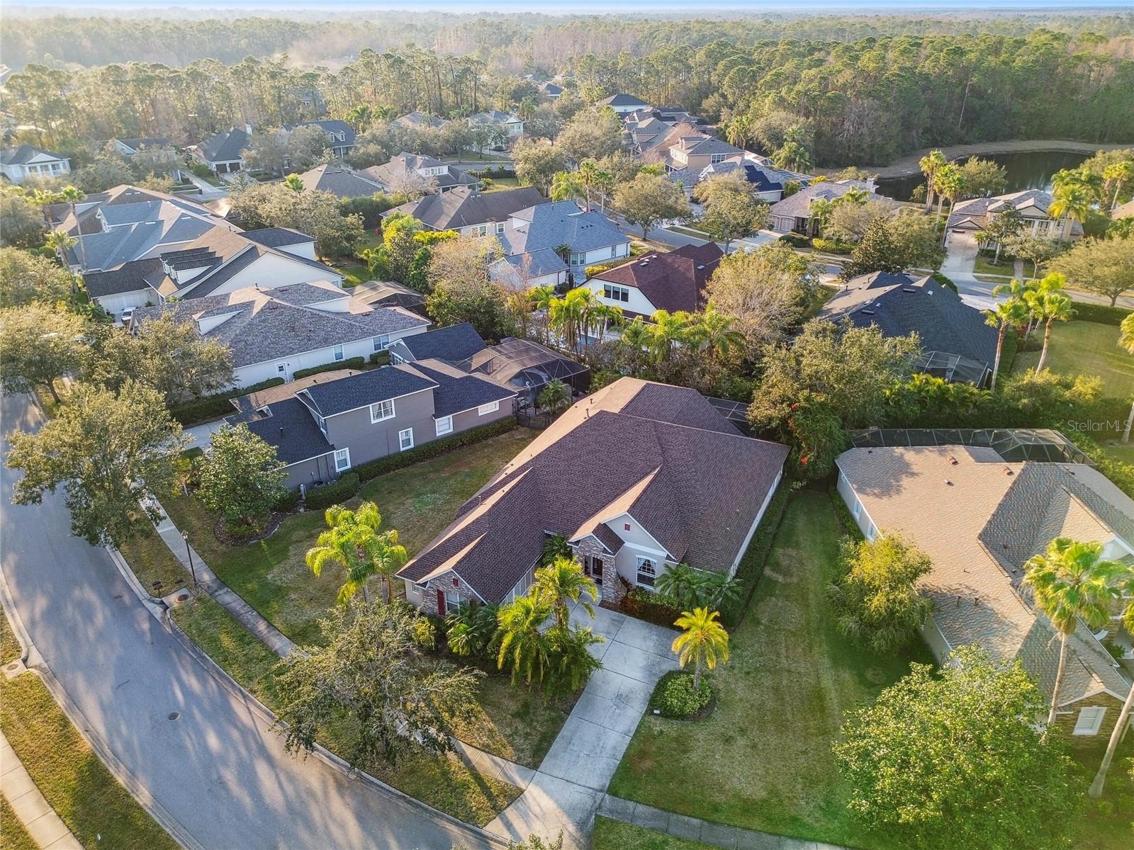 Must See! 4,100 SQ.FT., 5+ Bedrooms, Private Backyard with Pool/Hot Tub, GAME ROOM with BILLIARD TABLE & HOME THEATER located on a QUIET CUL-DE-SAC street in WATERCHASE - 24 hour staffed security & gated, Club House, Gym, Two Community Pools, newly remodeled Tennis/Pickleball/Basketball courts, Full-time on-site Activities Director and best family friendly activities in Tampa without you ever leaving your community! TOP SCHOOLS with bus service from the clubhouse! Quiet street, friendly neighbors and no worrying about car/golf cart/scooter traffic on the cul-de-sac. Brand NEW ROOF (October, 2024). Enjoy living like it's an all-inclusive resort! This home is move-in ready with upgraded tile floors throughout the two floors. 5 bedrooms, private office (or 6th bedroom), 3 full bathrooms, dining room, living room, kitchen on the first floor, large bonus GAME ROOM with POOL TABLE and custom HOME THEATER on the second floor. Open and bright floor plan, upgraded kitchen and extra large Master Bedroom Suite with Office/Sitting Area and Walk-In Built Out Closet! First level has a private spacious office or 6th bedroom with double glass doors, dedicated open dining room and kitchen with custom backsplash, upgraded granite counters and breakfast area. Off the kitchen you will find your open concept living room. SUPER LARGE MASTER BEDROOM privately situated with a sitting/work area and a door leading to the lanai to enjoy a private morning or quiet evening outside. The master bathroom has dual sinks, large walk-in shower, tub and a CUSTOM BUILT WALK-IN MASTER CLOSET with dual hanging racks and shelving for optimized space. Four other bedrooms, two bedrooms sharing a full Jack & Jill, double sink bathroom and two bedrooms with a dedicated full bathroom. Upstairs level is where the fun never ends - HUGE BONUS ROOM featuring a full-size billiards/ping pong table and Home Theater Room. Conveniently located walking/biking distance to top-rated elementary (Bryant) & middle school (Farnell), bus service to Sickles High School from the clubhouse, 25 minutes to Tampa International Airport and 45 minutes to the most beautiful beaches in the country!