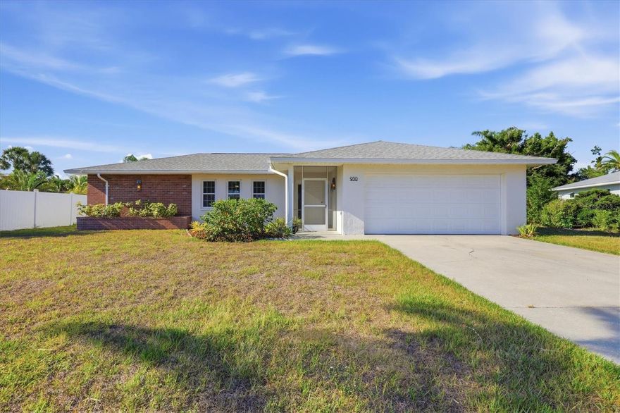 The perfect home awaits in the heart of Venice! 
Ideally located in the heart of Venice, just moments from Center Road at Jacaranda Boulevard and conveniently situated east of the new Garden Elementary School, this beautifully updated residence offers the perfect blend of style, comfort, and functionality.

Step inside to discover an open and inviting floor plan enhanced by stunning, on-trend neutral tile flooring throughout. The thoughtfully designed kitchen features elegant linen-toned cabinetry, gleaming granite countertops, and seamless flow into the spacious living and dining areas. A separate family room and charming breakfast nook provide multiple spaces for relaxing and entertaining.

Designed with peace of mind in mind, the home is equipped with hurricane-rated windows, a newer roof, fresh interior and exterior paint, and a spotless two-car garage. Outdoors, the beautifully landscaped backyard showcases lush palms and a tranquil setting ideal for enjoying Florida living year-round.

The desirable split-bedroom floor plan offers privacy and flexibility, making this home perfectly suited for every stage of life