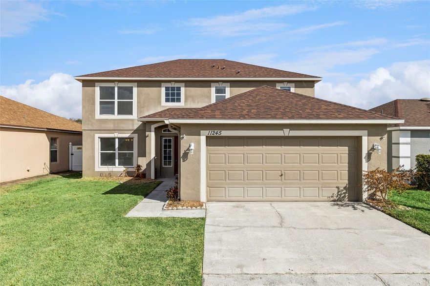 Welcome to this beautifully maintained 5 bedroom, 2.5 bath two-story home proudly owned by its original owner. This spacious residence offers a versatile and functional floor plan designed for both everyday living and entertaining.
The heart of the home features a bright kitchen overlooking the living room, creating an open and inviting space perfect for gatherings with family and friends. The kitchen includes two closet pantries providing excellent storage, while the separate dining room offers a perfect setting for formal dinners and special occasions.
Upstairs you’ll find generously sized bedrooms, including an oversized primary suite featuring dual walk-in closets and a spacious bathroom with a separate soaking tub and shower. Additional rooms have flexibility and can easily be converted into bedrooms, a home office, gym, or flex space depending on your needs.
The home has been freshly painted and features tile flooring throughout, offering both style and easy maintenance. Step outside to enjoy a fully fenced backyard with fruit trees, creating a private outdoor space ideal for relaxing, gardening, or entertaining.
Conveniently located near schools, shopping plazas, restaurants, major roadways, the Florida Turnpike, SunRail station, and Central Florida’s world-famous theme parks, this home combines comfort, space, and location. The property also includes a two-car garage and easy access to everything Central Florida has to present. Age of Roof 2019/ AC 2021/ Water Heater 2002. Washer and Dryer do not convey with the sale of the home. Listing agent related to owner seller.