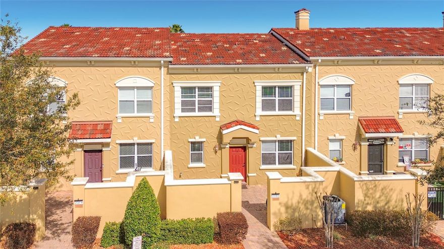 Welcome to your dream townhome in the heart of Davenport, Florida! This stunning 4-bedroom, 3.5-bathroom home offers the perfect blend of comfort, convenience, and luxury — now featuring brand new interior paint (2026), brand new upstairs flooring (2026), and a new HVAC system (2025) for added peace of mind.

Located in a prime area near a variety of restaurants and retail shops, this townhome is ideal for those seeking a vibrant and convenient lifestyle. You're also just a short drive to Disney and other major Central Florida theme parks, making this location perfect for both full-time residents and vacation homeowners.

Daily conveniences are right around the corner, with abundant dining, entertainment, and shopping options nearby. The popular Posner Park is just minutes away and offers big-box retailers, national brands, casual and sit-down restaurants, and entertainment options including the luxury theater at Cinépolis Luxury Cinemas IMAX.

Two Master Suites: Enjoy the flexibility of having master suites on both levels, providing privacy and convenience. The downstairs suite features his-and-hers walk-in closets and a large shower. The upstairs master suite offers a private balcony, perfect for enjoying your morning coffee or relaxing evening sunsets.

Open-Concept Living Area: The spacious downstairs living area is designed for modern living, with stylish ceramic tile flooring throughout. The open kitchen is a chef’s dream, complete with stainless steel appliances, granite countertops, and ample storage.

As part of a desirable community, you'll have access to a fitness center and a sparkling community pool. Stay active, connect with neighbors, or simply unwind poolside on sunny Florida days.

Whether you're looking for a spacious family home, a vacation property, or an investment opportunity, this beautifully updated townhome checks all the boxes.

Don’t miss your opportunity to make this exceptional property your new home — schedule your private showing today and experience the best of Davenport living!