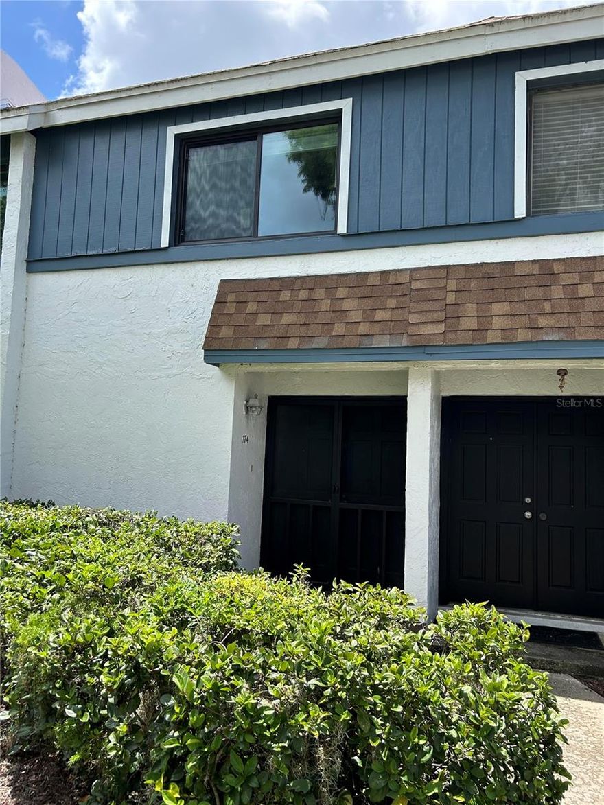 Reduced! A cozy, large two-bedroom, 1.5-bath Townhouse with very close deeded access to Private 400-acre Fish & Ski Lake Howell. 2 large bedrooms. Volume Ceiling in the living room. Ceiling fans throughout. Laundry/Pantry room with by side Washer and Dryer. Large enclosed screened-in patio. Carport with storage. Large storage closet under the stairs. Tile floors are in the kitchen, dining hall, and Living rooms. Carpet upstairs. Recent New Roof 2019, New Hot water Heater 2025 New Double pane energy efficient windows 2023. Bring your boat, jet ski, Kayak, fishing poles, or Paddle Boards, and enjoy our Private 400-acre Fish & Ski Lake Howell. Private Boat ramp. Docks with slip space. Community Fishing/Observation dock. Sparkling swimming pool. Tennis Court. Clubhouse with full kitchen. Planet Fitness & Crunch .10 mi down the street. Well-run Homeowners Association that funds its reserves. Great Starter or Investment property
. A must see!