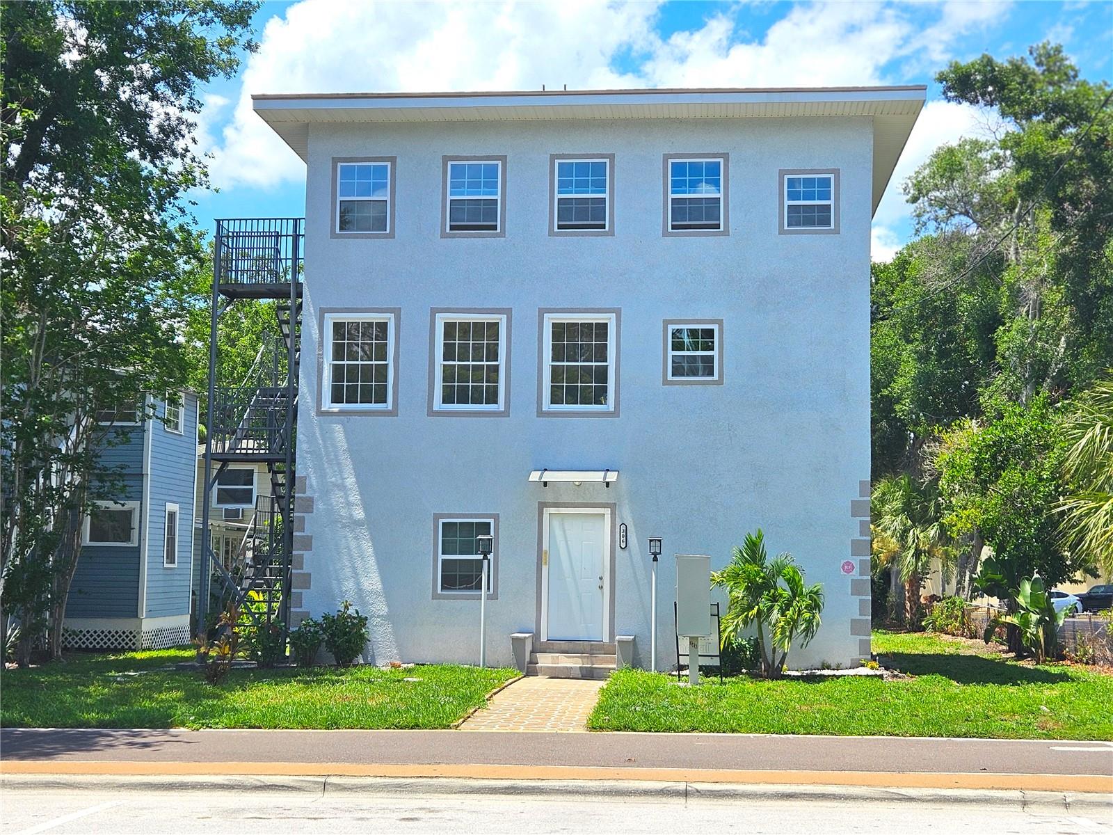 This newly renovated STUDIO apartment located on the second floor inside a modern 7-unit multi-family apartment building in beautiful Downtown Clearwater available for immediate Annual Lease. New mini/split AC unit and updated kitchen/bathrooms. Luxury vinyl plank flooring, expertly finished tile work in the bathrooms and kitchens, new vanities, appliances and more. Less than two blocks away from a waterfront public park with pergola and dock where you can fish, picnic or watch sunsets. Only blocks from the Downtown Clearwater business district. Walk to supermarkets, restaurants, shops, theater and more. Tenants can take a bike ride to America's #1 Beach, Clearwater Beach (Trip Advisor 2019). With all of these related amenities tenants will pay a premium rent. Close to Morton Plant Hospital and other businesses. Large lot for future development opportunity. Apartment offers off street parking, additional storage. Annual leases required. $65 credit application per adult, 1 month Security deposit required. Small pets with owner approval and additional non-refundable deposit. $75 monthly charge for water, sewer, trash. Tenant required to purchase renters insurance @ $35/month.