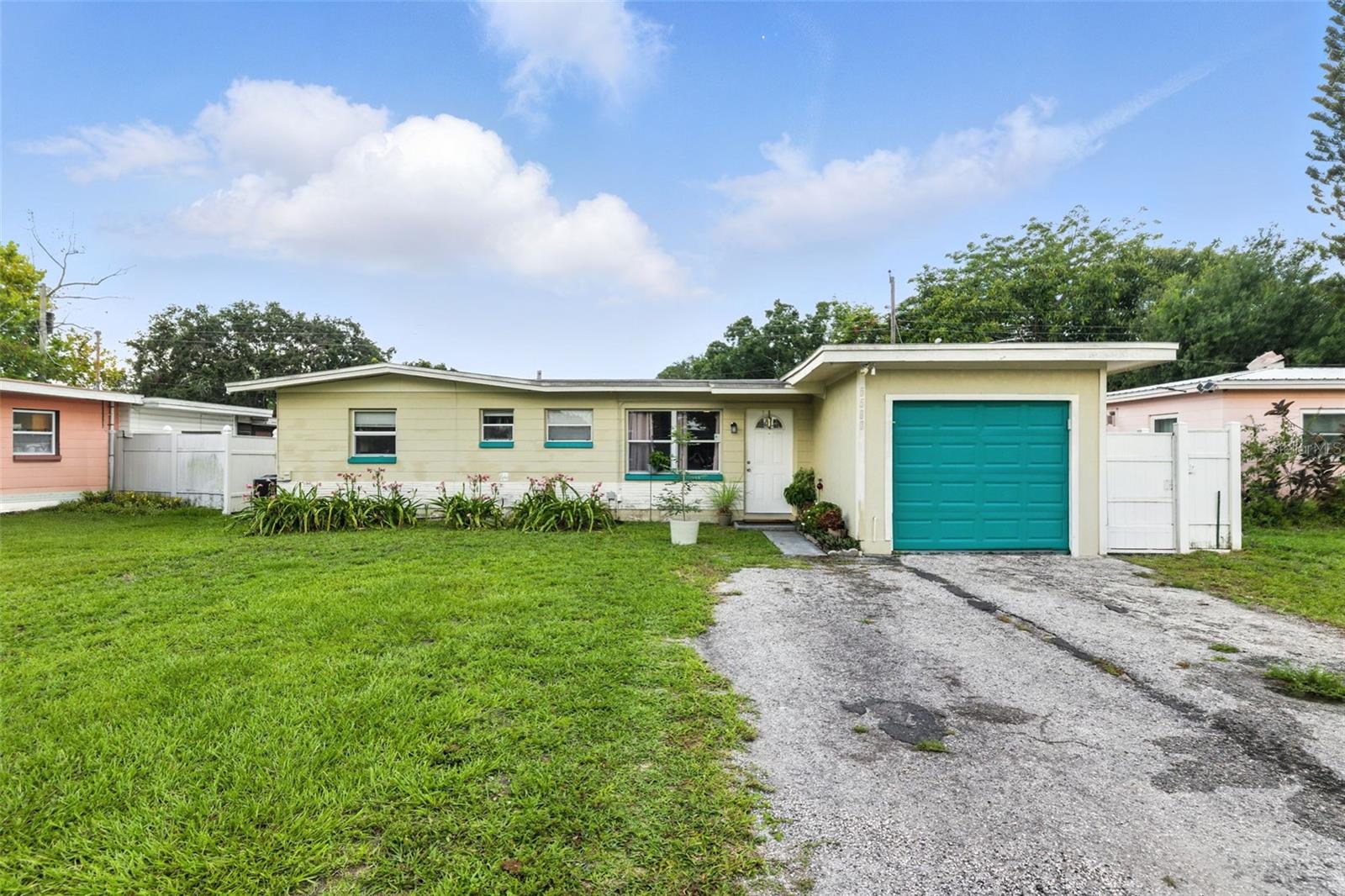 Discover the charm and potential of this 3-bedroom, 2-bath pool home with a 1-car garage, perfectly tucked away on a quiet street in Pinellas Park. With a spacious layout, this home offers a comfortable place to move right in, along with the opportunity to update and truly make it your own. The kitchen features granite countertops and opens to a bright living area—ideal for everyday living or entertaining guests. The primary bedroom includes its own en suite bathroom. Step outside to a screened-in patio that leads to your private backyard oasis, complete with aa in-ground pool and storage shed. It's the perfect setup for summer gatherings, weekend lounging, or simply enjoying the Florida sunshine. Recent updates include a new water heater (2024), and best of all, the home is NOT in a flood zone. Located just minutes from shopping, parks, schools, and the Gulf beaches, this is a fantastic opportunity to own a pool home in a central and sought-after location.
