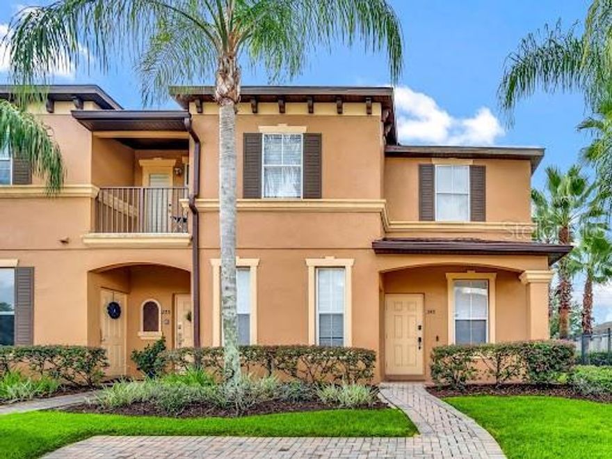 Welcome to this beautifully maintained townhouse located in the sought-after Regal Palms Resort community in Davenport! This fully furnished property offers a fantastic investment opportunity or the perfect vacation retreat. The spacious layout features 4 bedrooms – 3.5 bathrooms , and an open-concept living and dining area ideal for family gatherings or short-term rentals. The gated community of Regal Palms offers resort-style amenities including a tropical swimming pool with lazy river, water slide, spa, fitness center, tiki bar, restaurant, and 24-hour security. Conveniently located just minutes from Disney parks, shopping, restaurants, and major highways, this property attracts both vacationers and long-term tenants.  Whether you’re looking for an income-producing investment or your own personal getaway, this townhouse delivers the best of Florida Resort Living!