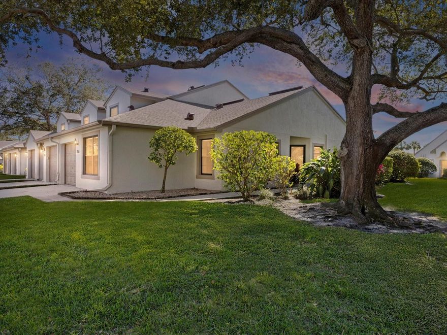 Fully remodeled end-unit villa-style condo located in the heart of charming Safety Harbor. This pristine residence offers 1,341 square feet under air, with 2 bedrooms, 2 bathrooms, and a 1-car garage, plus an enclosed lanai under air—perfect for a home office, flex space, or additional living area. Extensive renovations showcase high-quality custom craftsmanship throughout, including plank tile flooring in the main living areas and a beautifully updated kitchen featuring custom solid-wood cabinetry with pull-out shelving, granite countertops and backsplash, stainless steel appliances, and a cozy eat-in space. The spacious primary bathroom has been fully remodeled with elegant porcelain tile and a new quartz vanity. The desirable split-bedroom layout also features an open great room design, vaulted ceiling and a convenient interior laundry area. According to the seller, the HVAC system was replaced in 2021.
This well-maintained community offers an HOA that includes roof replacement (2022), exterior and grounds maintenance, and a community pool. The location truly shines—just 1.5 miles from Downtown Safety Harbor’s vibrant Main Street, featuring shops, dining, entertainment, waterfront walking trails, and the renowned Safety Harbor Resort & Spa. Directly across the street is Marshall Street Park with basketball, tennis, and racquetball courts, along with a playground, while scenic Philippe Park along the bayfront is just minutes away. Enjoy easy access to Tampa International Airport, St. Petersburg, and Florida’s beautiful Gulf beaches. A move-in-ready home in an unbeatable location—this one checks all the boxes.