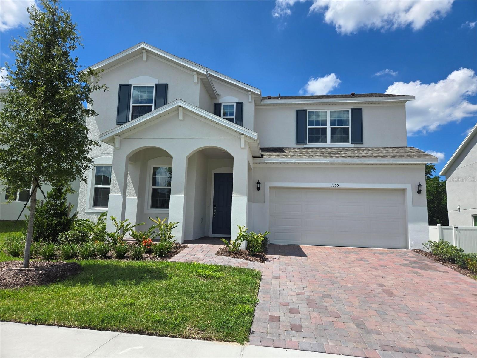 This stunning 4-bedroom, 2.5-bath home offers modern elegance and thoughtful upgrades throughout. Enjoy soaring 9’4” ceilings on 1st floor and sleek tile flooring in the 1st floor main living areas, including a versatile Living Room/Flex space. The well-appointed kitchen boasts upgraded 42" cabinets with crown molding, quartz countertops, a stylish tile backsplash, and plenty of space to entertain. All bathrooms feature elegant quartz countertops, and the primary bath is enhanced with adult-height vanity with dual sinks, spacious walk-in closet, and a luxurious shower with upgraded wall tile surround. Complete with window blinds, and situated on an oversized home site, this home blends comfort, style, and functionality for today’s lifestyle. Outstanding Community amenities include pool, playground, and cabana. Beresford Woods is located just minutes from Downtown Deland, Lake Beresford Park, and is close to shopping and dining, with easy access to major thoroughfares