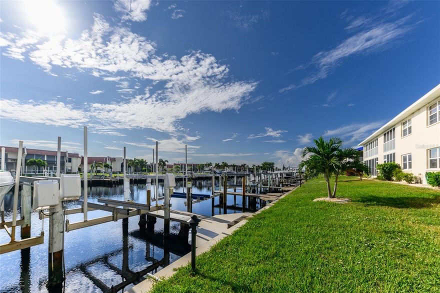 SEASONAL RENTAL- AVAILABLE NOW. Waterfront Seasonal Condo in Punta Gorda Isles
Enjoy the best of waterfront living in this beautifully furnished 2-bedroom, 2-bathroom first-floor condo in highly desirable Punta Gorda Isles—just minutes to open water.
This residence features an open, split-bedroom floor plan with porcelain tile flooring throughout. The spacious, updated kitchen offers abundant cabinetry, a breakfast bar, and a cozy dining area, while the adjoining great room showcases stunning canal views and direct access to a private screened lanai.
The primary suite boasts tranquil water views, a walk-in closet, and a private bath. The guest bedroom and full bath are located on the opposite side of the condo, ensuring comfort and privacy for visitors.
For boating enthusiasts, this property includes a concrete dock with a 10,000 lb. boat lift, providing quick access to Charlotte Harbor and the Gulf of Mexico. Additional amenities include a large community pool and an assigned covered parking space.
Ideally situated, this condo is just moments from Fishermen’s Village, downtown Punta Gorda, dining, shopping, parks, biking and walking trails, entertainment, and medical facilities.
This seasonal rental offers the perfect blend of convenience, style, and waterfront lifestyle.