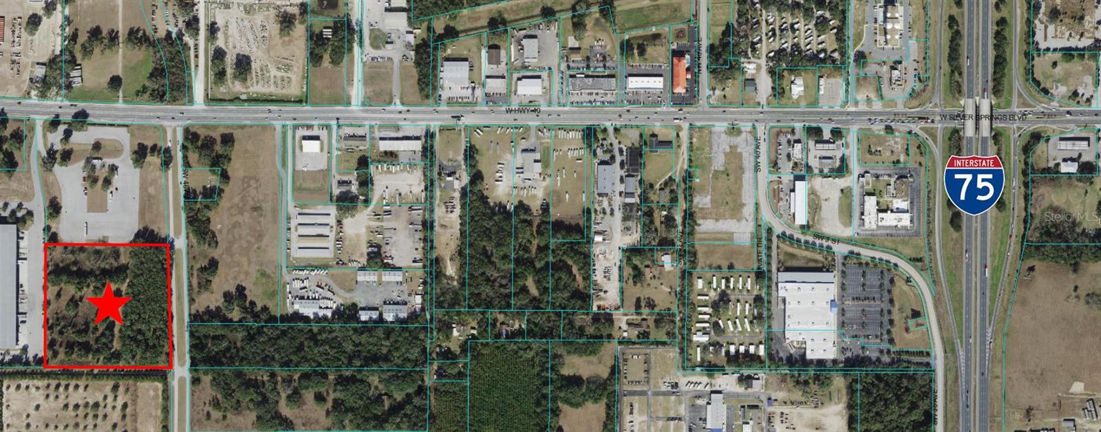 9.10 Acre Parcel ideal for an M-1 site! Excellent Development Site with Few Trees and City Water and Sewer. Excellent proximity to HWY 40 and the I-75 Interchange plus easy access to Food, Services, Shopping, etc. Located at the entrance to Meadowbrook Industrial Park. Current zoning is B-2 as it was rezoned for owner’s proposed use, but owner will pay for re-zoning of property to M-1 when under contract (takes approx 2-3 months to complete). Prime land in a fast growing area with great access.