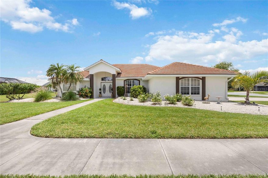 Welcome to this 3 bedroom 2 bathroom beautifully updated home in a desirable Sumter Green deed restricted community.Located just 25 minutes from Gulf beaches and only minutes from shopping plazas, restaurants, and everyday convenience. Nestled on an oversized corner lot this property features a perfect blend of comfort, style, and practicality.  This home features bright, open floor plan with high ceilings that create an airy and inviting atmosphere. Custom finishes throughout the home speak to the quality and care invested in every detail. 
A new heating and air conditioning system, along with a roof less than 3 years old, ensures peace of mind for years to come. The chef's kitchen is outfitted with premium appliances , quartz counter tops and overlook the view of the pool, making it both functional and elegant space for entertaining or every day use.
The Primary suite features two large walk in closest with custom shelving, gorgeous light fixtures, and a private bathroom that includes two separate sinks,  a relaxing soaking tub and a gorgeous tile shower.  
Step outside to your private oasis - a heated pool with a 2017 pool heater and an updated pump. The irrigation system, running on its own private well, keeps the beautifully landscaped yard green and thriving, while the home is conveniently connected to public water and sewer. 
This is Florida living at its finest whether you're looking for a full-time residence or a seasonal retreat.
Schedule your private showing today and experience all this stunning home has to offer.