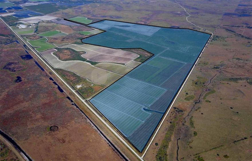 742.87 acre farm offers the core fundamentals serious growers prioritize for winter production: a warm microclimate, strong agricultural soils, and a proven growing environment making it an attractive replacement or complementary operation to established winter vegetable regions such as Immokalee, Homestead, and the Plant City/Manatee County corridor.

The property has successfully produced a wide variety of crops, demonstrating real-world versatility for commercial farming operations. Historical production includes peppers, watermelons, cucumbers, squash, tobacco, strawberries, peanuts, tomatoes, cabbage, potatoes, lettuce, cantaloupe, citrus, and more, supporting rotation flexibility and market-driven planting decisions.