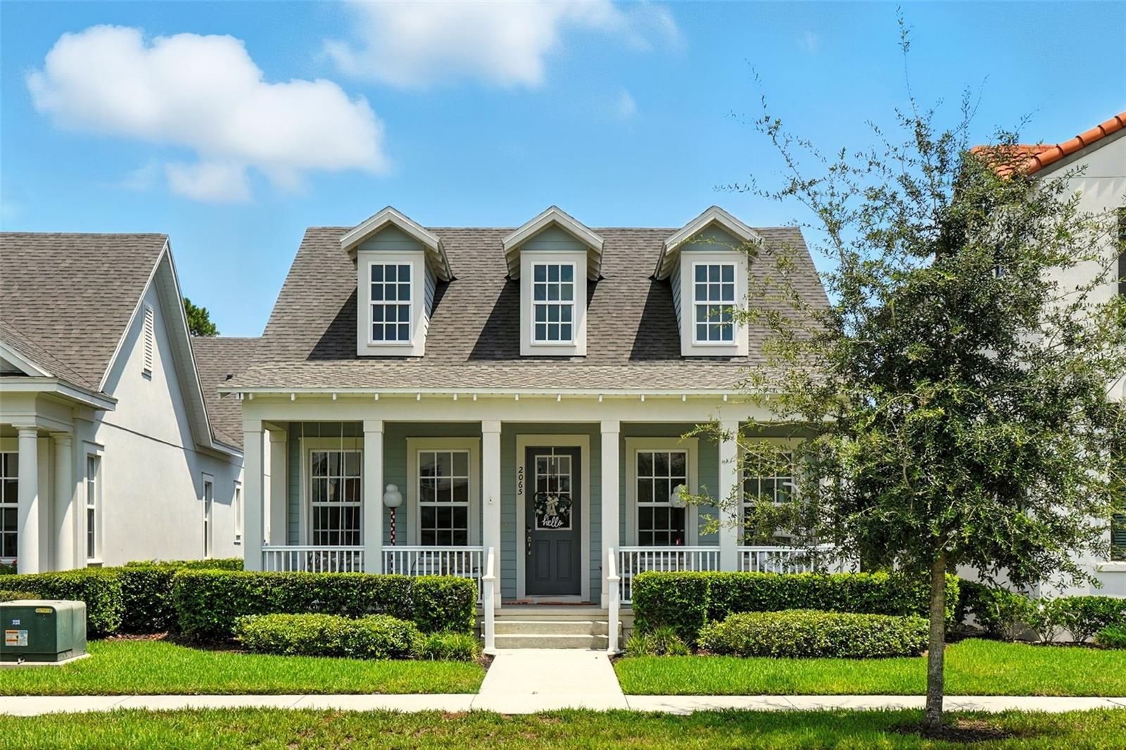 Charming 1-Story Home in Celebration Island Village with 3 spacious Bedrooms, 2 Full Bathrooms, Expansive Front Porch, Covered Lanai and 2 Car Garage. We welcome you to this beautifully designed Mattamy Homes Hart Model, a thoughtfully crafted SINGLE STORY RESIDENCE offering the perfect blend of comfort, functionality, and timeless style. The inviting layout is ideal for both everyday living and entertaining. Enjoy relaxing mornings and evenings on the full width front porch, the perfect space to unwind in your rocking chairs and take in Florida’s year-round sunshine. Inside, the open-concept kitchen includes stainless steel appliances, a walk-in pantry, and a generous quartz island with breakfast bar ideal for hosting and casual dining. A separate dining room provides a refined space for formal gatherings. French doors open to a covered lanai, creating a seamless flow for indoor-outdoor living. All bedrooms are well appointed and strategically placed to offer privacy and comfort throughout the home. Enjoy all the benefits of living in the master planned Celebration community, including charming town centers, pools, restaurants, boutiques and a vibrant, active lifestyle. Don’t miss your chance to own this cozy and stylish home in one of Central Florida’s most sought-after communities.
Schedule your private showing today!