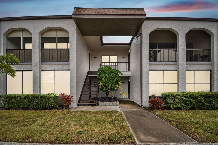 IMEDIATE AVAILABILITY! Seasonal, Monthly or Annual lease available. FURNISHED STUDIO / 55+ Community  Fully furnished ground floor NICELY UPDATED studio unit with reserved parking just steps to your front door. Spacious living area with a wall of sliders leading to covered and screened lanai providing outdoor living space. The interior has beautiful tile floors, a nicely appointed galley kitchen, and plenty of storage. Community features shuffleboard, tennis court, clubhouse and community pool. Unit is steps away from clubhouse/pool/laundry facilities. This can be rented MONTHLY, SEASONALLY OR ANNUALLY. Sorry, no pets are permitted by Association. All Utilities except electric included in rent. HOA approval required with $100 fee. First, Last and $1000 security deposit required to move in.  Screening includes credit/background check, income verification and rental history verification. Rental Application Fee is $75 each adult.