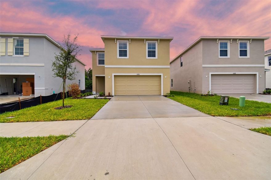 Welcome to the Award Winning community in Odessa Fl. This 4 bedrooms, 2.5 bath house offering open floor plan, granite countertop, stainless still appliances, ceramic tile throughout the first floor, plenty of pantry space. Enjoy amazing pond view while have entertainment at the living and dining rooms, or hanging out at the back yard.Right behind the corner from the house you have a playground and a plenty of field space to have activities .Also two pools with one heated, gym, trail, bucket ball court, dog park. Community located within a minute from the SunCoast. A rated school zone. Convenient location to the restaurants, shopping stores, Tampa and number one beaches in America!