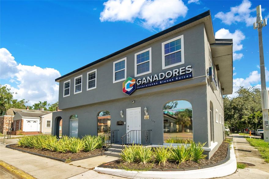 PREMIERE - HIGH EXPOSURE-FULLY RENOVATED OFFICE BUILDING-DOWNTOWN ORLANDO, FL. Located just off I-4 and only blocks from CREATIVE VILLAGE, one of the hottest growth markets in the downtown area. This Executive Building has just been fully renovated inside and out, with newer AC units and a new roof in 2021. The building offers a professional reception area, 10 spacious offices, a large training room, a conference room, 2 restrooms, a break room/ kitchenette, and 12 parking spaces plus street parking. The High Visibility Corner location offers excellent building and signage exposure to Enhance Your Business Image. Request a full brochure and private tour.