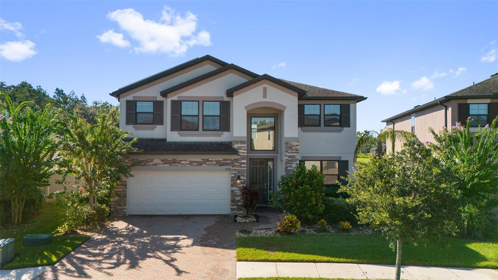 Stunning Lakefront Retreat!
This beautifully upgraded 5-bedroom, 3-bathroom lakefront home offers 5,290 sq ft of building space on a 7,705 sq ft lot, built in 2018 with a striking high elevation for standout curb appeal.
The main entrance opens to a spacious foyer and flex room, perfect for a home office, formal sitting area, or playroom. The open-concept layout leads into the open kitchen with Quartz countertops, stainless steel appliances, a large island, and ample cabinetry—flowing into the living and dining areas. A private main-floor guest bedroom with full bath and a pool door offers flexibility for visitors or multi-generational living.
Upstairs features a luxurious master suite with custom-designed walk-in closets, plus three additional bedrooms with a shared bath. A highlight of the upper level is the oversized game/media room—ideal for family fun or entertaining.
Enjoy Florida outdoor living in your screened-in (caged), fenced backyard with a fully equipped outdoor kitchen and peaceful lake views.
Additional Features:
11.6KW Energy efficient Solar panels-Fully paid(29K)
Custom closets in primary and one of the additional bedrooms
High elevation with great curb appeal
Dedicated laundry room & 3 car Tandem garage.
Located near top-rated schools, shopping, parks, and commuter routes
Don't miss this spacious, energy-efficient lakefront home with luxury upgrades and room for the whole family.
This Community offers a resort-style pool, tennis courts, pickleball courts, play area, clubhouse event hall, Everything you need for a active social living.
