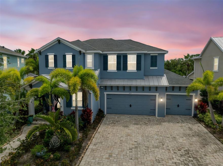This is the MiraBay home you’ve been waiting for; in this stunning 4 bedroom, 2.5 bathroom, 3-car garage pool home, perfectly positioned on one of the largest lots in Admiral Pointe. From the moment you arrive, you’ll be welcomed by lush tropical landscaping that sets the tone for true Florida living.
Step inside to find an open floor plan with wood plank tile throughout the main floor, creating a warm and inviting flow. The gourmet kitchen is the heart of the home, featuring upgraded cabinetry, with top of the line GE café microwave and double oven with a 6-burner gas stove, oversized island, and an eat-in space that overlooks the living area.
The primary suite is conveniently located on the main level, offering his-and-hers closets and a spa-inspired bathroom with separate vanities, a garden tub, walk-in shower, and additional walk-in closet space.
Upstairs, you’ll find three spacious bedrooms, a full bathroom, and a versatile loft—perfect for a home office, game room, or cozy retreat.
But the real showstopper is the backyard!  
Step outside to your private paradise featuring a heated, inground pool with waterwall feature and with screened enclosure, a separate outdoor dining area under a pergola, and an outdoor kitchen space plumbed for gas and electric, ready for your custom design. Whether you’re hosting a barbecue, enjoying cocktails al fresco, or letting your fur baby play in the fenced backyard, this home is designed for fun and relaxation.
This is more than a home—it’s the Florida lifestyle at its finest. Don’t miss your chance to make this MiraBay beauty yours!
The exclusive Admiral Pointe Portion of MiraBay has its own clubhouse for events and activities and its own heated year-round pool for your enjoyment. This is truly a family-friendly community with lots to do, every day. Admiral Pointe has their own clubhouse and heated pool for ease and convenience as well as the main pool and clubhouse in the main portion of MiraBay. As a resident of this gated resort-style coastal community, you will feel like you are on vacation every day. This home is located in the Beautiful waterfront, resort-style community of MiraBay!!!! This resort-style community has a community clubhouse, heated-resort-style Olympic swimming pool, 136 ft water slide, parks, 3 playgrounds, gym, cafe with a full liquor license, basketball courts, tennis courts, fitness center, 135-acre lagoon where you can rent kayaks and paddle away, and much, much more. You will feel like you’re living in a 5-star resort! This community has it all. This home is centrally located and convenient to Tampa, Orlando, Bradenton, Sarasota, and St. Petersburg where you can experience the best Florida beaches, shopping, and entertainment. The Florida lifestyle you've been dreaming of awaits you. Paradise awaits! Call today for your private showing.