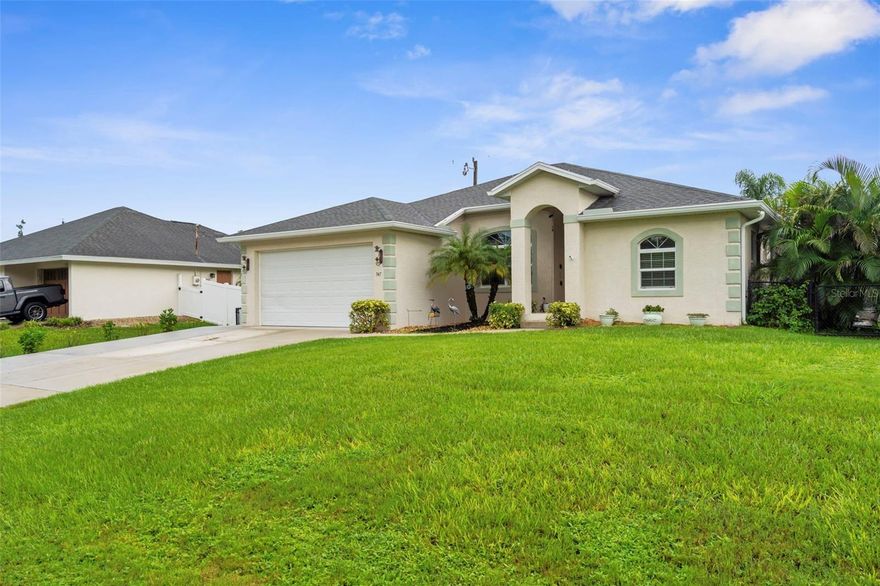 Welcome to this beautiful, well maintained South Venice pool home. It is nestled in a non-HOA neighborhood close to everything, especially Englewood and Venice beaches! This 3 bed/2 bath plus den home features ample sized kitchen with granite countertops and a breakfast bar as well as a breakfast nook overlooking the lanai/backyard. Additionally, another dining space can be used to host larger dinner parties or as a sitting area to enjoy a good book or great company. There are also many upgrades to this home, which includes a new custom accent wall to laundry room and living room, with your own electric fireplace. Cathedral ceilings create an open and spacious feeling in the living room kitchen combo. This home comes with a reverse osmosis water purification system, hurricane windows, luxury vinyl flooring and full-house length, screened in lanai in the back with private saltwater pool to enjoy for hours to come. Schedule your private showing today! Don't miss out on this one!