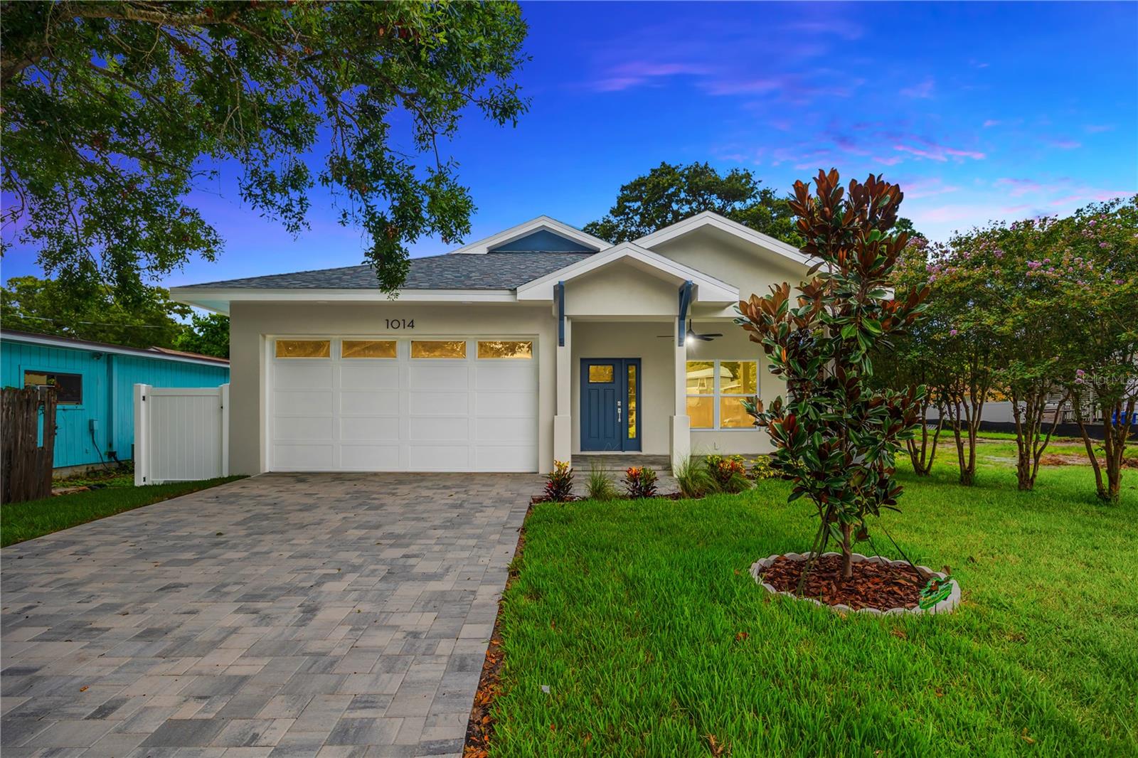 NEW CONSTRUCTION!! Imperium Homes is pleased to welcome you to this stunning four-bedroom, three-bathroom, two car garage block home in Largo. You’ll appreciate the builder’s dedication to quality finishes and attention to detail that sets this home apart from most others. This home sits high and dry at nearly 60 feet above sea level so there’s no need to worry about flooding. The property’s perimeter is wrapped in white, vinyl, PVC fencing with a gate on both sides. The yard has been tastefully landscaped and has new St. Augustine sod all around, along with a four-zone sprinkler system. This craftsman-style home has a beautiful paver driveway, leading to a custom garage door with glass windows. Inside the garage you’ll find a dedicated electric vehicle charging outlet, a 50-gallon hot water heater, and pull-down attic stairs. And this is no ordinary attic…up the attic stairs you’ll find an area 12 feet wide by 44 feet long by 5 feet high of storage space, that’s 528 square feet of usable extra storage! Once inside the home, you’ll appreciate the spacious nine-foot, four-inch ceilings and neutral color palette, immediately creating an inviting space. Hermosa European white oak engineered hardwood flooring runs continuous throughout the home and provides a cozy warmth that other floors just can’t replicate. All the interior swinging doors are solid core doors with satin nickel Schlage hardware. The kitchen features all wood Fabuwood cabinets with soft close doors and drawers and crown molding, beautiful quartz countertops throughout, a large island with a deep sink, Kohler faucet, dishwasher, and a garbage disposal. The KitchenAid refrigerator is countertop-depth and has an internal ice maker and water dispenser. Off the kitchen you’ll find a walk-in pantry with additional cabinet and quartz countertop space, including plenty of shelving. This home features an inside laundry room with washer and dryer hookups, cabinets above the machine space, and a laundry sink. The master suite has a large walk-in closet with plenty of shelving space and a sliding glass door that leads to the back patio. The master bath has dual sinks with quartz countertops and a curb-less walk-in shower with custom glass door. The hall bath features quartz countertops, a cast iron tub, and is conveniently located in the middle of the home but away from the kitchen and living areas. The third bathroom is located inside one of the other bedrooms, essentially making a secondary master suite. All the faucets, shower valves, toilets, and tub are either Moen or Kohler so you can be assured of their quality and reliability. All the bedrooms have recessed lighting, ceiling fans with remotes, and ample storage space in the closets. There is both a front and a rear patio on this home, both featuring ceiling fans with remotes. All windows and doors are impact rated for hurricane protection. The soffits and fascia are James Hardie fiber cement, which are water, fire, and pest resistant for years of maintenance free living. Conveniently located in Largo, Clearwater Beach, the Pinellas Trail, and all the shopping and dining you could want are within a short drive. Builder is providing lawn treatment and pest control through 12/31/25 and a one-year builder’s warranty is included with the purchase of this home. Don’t miss out on this rare opportunity to purchase new construction in Pinellas County, this home is exceptional. Schedule your showing today!