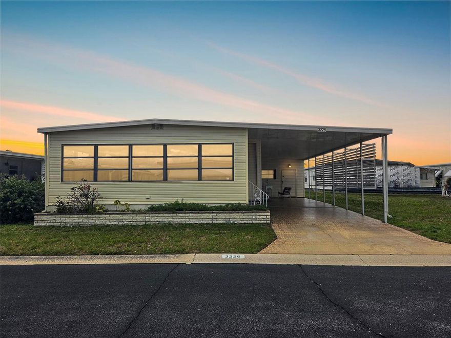 OAKWOOD MANOR — WHERE FUN AND FRIENDSHIP HAPPEN

Escape the Cold & Embrace Easy Florida Living
Welcome to Oakwood Manor, a sought-after 55+ resident-owned community in the heart of Sarasota. Spanning 90 beautifully maintained acres, this vibrant neighborhood offers true resort-style living at an incredibly affordable $210/month.
Enjoy a full lineup of amenities including a welcoming clubhouse with commercial kitchen and stage, fitness center, library, heated pool, hot tub, bocce ball, shuffleboard, and putt-putt golf. Love pickleball? You’re just a short bike ride to the Legacy Trail with brand-new courts.
(Please note: no pets, motorcycles, or RVs permitted.)
This meticulously maintained 2-bedroom, 2-bath home is being sold turnkey—just bring your suitcase and start enjoying the Florida lifestyle. Step inside to a bright, sun-filled living room surrounded by windows—perfect for morning coffee or relaxing afternoons.
The spacious kitchen offers abundant cabinetry and flows seamlessly into the dining area, ideal for entertaining. It comes fully equipped with stove, microwave, refrigerator, plus a washer and dryer conveniently located just steps away.
**Recent updates and features include:
*New laminate flooring throughout 2023
*Updated subflooring
*Roof repairs (2024)
*Hurricane straps on home and carport
*AC with annual service contract
*Tastefully updated guest bath
**Located just steps from the clubhouse, you’ll have easy access to all community activities and social events.
Prime Sarasota Location:
Minutes to downtown, Siesta Key Beach, St. Armand's Circle, shopping, Sarasota-Bradenton International Airport, and top medical facilities.
**Move-in ready, spotless, and truly maintenance-free—this home is a must-see!