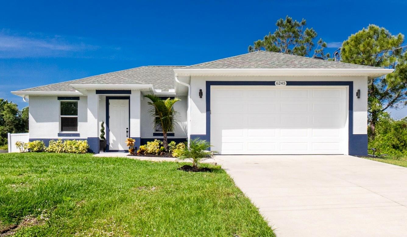 One or more photo(s) has been virtually staged. This beautiful 3-bedroom, 2-bathroom, POOL HOME boasts a 2-car garage, offering space and convenience. Upon entering you will find an expansive open floor plan. The kitchen features a LARGE CENTER ISLAND WITH BREAKFAST BAR, GRANITE COUNTERTOPS, white soft close drawers and cabinets, STAINLESS STEEL appliances and a nearby pantry closet. The kitchen is open to the family room, which makes it a perfect home for entertaining family & guests.
The house has luxury vinyl flooring throughout and is filled with natural light creating a warm and inviting atmosphere. The main living area has sliding doors that overlook the private backyard and pool. The master suite offers a private retreat and a spacious walk-in closet. The en-suite bath offers a walk-in shower and dual vanities. The desirable split floor plan with the two additional spacious rooms in the hallway creating more privacy. The large inside laundry room includes a utility sink. Step out through sliding glass doors to your spacious private oasis and you will see a sparkling large pool and fenced in back yard. The screened in lanai features remote controlled screens that open to the pool area.
This home offers the perfect blend of relaxation and convenience. The neighborhood's location offers easy access to shopping, dining and Interstate 75 and NO HOA FEES.