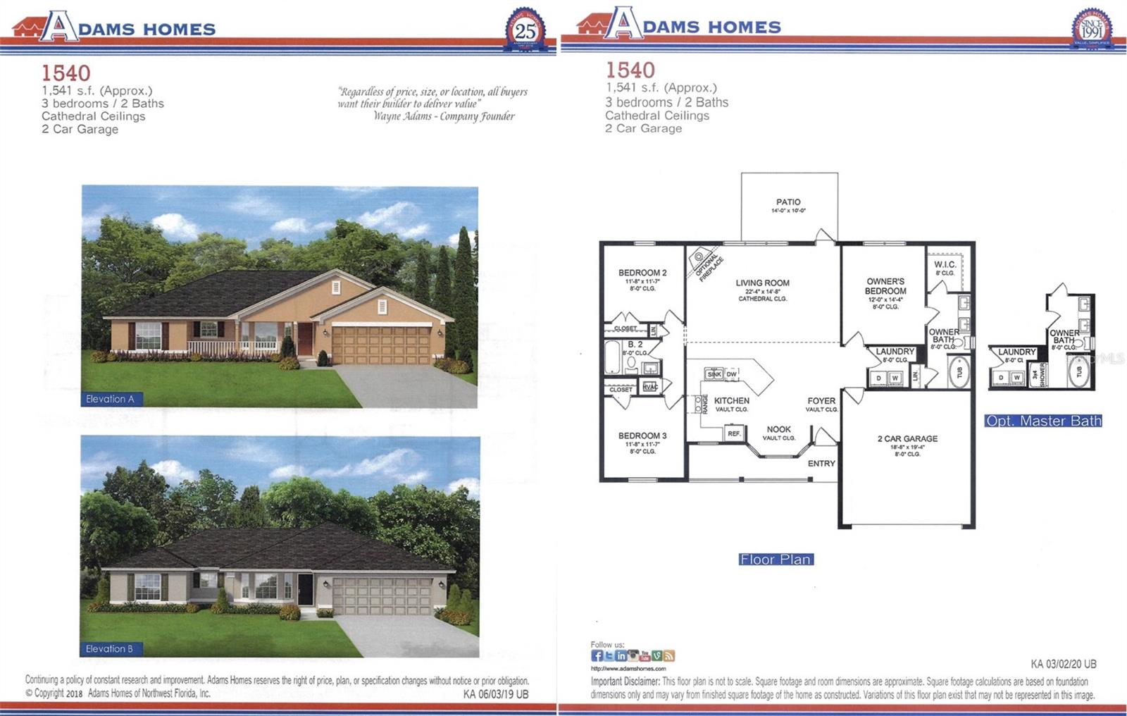 Under Construction. Don't miss out on this exceptional beautiful home. As you enter the magnificent 1540 sq. ft. residence boasting 3 bedrooms, 2 baths, 2 car garage, you'll be captivated by the seamless flow of the open concept great room & kitchen. Revel the beauty of the ceramic tile flooring throughout the main areas, completed by the elegant granite countertops. The details are evident with features like 5 1/4-inch baseboards, 5 panel doors, brushed nickel levered door handles, LED recessed lighting, double pane, insulated tilt-in sash windows, and array of other thoughtful touches. A 1-year builder warranty, 2-year limited warranty, and a 10-year structural warranty are included. The seller pays majority of the closing costs with the use of our preferred lenders. ~Prices subject to change without notice~