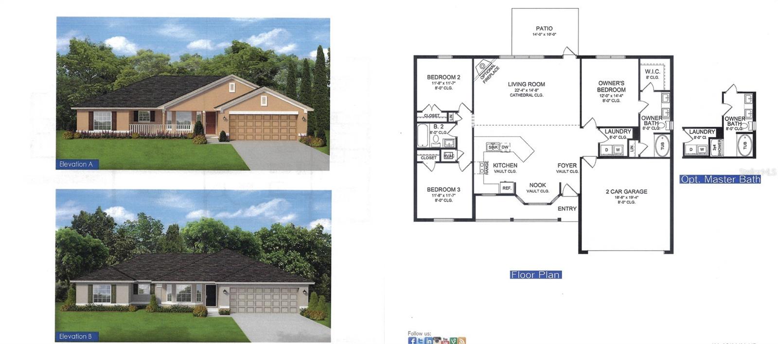 Under Construction. Don't miss out on this exceptional beautiful home. As you enter the magnificent 1540 sq. ft. residence boasting 3 bedrooms, 2 baths, 2 car garage, you'll be captivated by the seamless flow of the open concept great room & kitchen. Revel the beauty of the ceramic tile flooring throughout the main areas, completed by the elegant granite countertops. The details are evident with features like 5 1/4-inch baseboards, 5 panel doors, brushed nickel levered door handles, LED recessed lighting, double pane, insulated tilt-in sash windows, and array of other thoughtful touches. A 1-year builder warranty, 2-year limited warranty, and a 10-year structural warranty are included. The seller pays majority of the closing costs with the use of our preferred lenders. ~Prices subject to change without notice~
