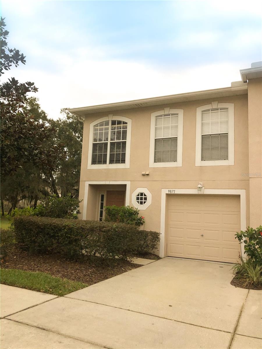 Lovely updated, 3-bedroom, 2.5-bathroom, 1-Car Garage, 2-Story Townhouse is in the quiet community of Ashburn Square. This spacious End-Unit Home has 1764 SF of living space. Main floor features open concept living room, dining room, kitchen, and half bath. Kitchen includes refrigerator, range, dishwasher, breakfast bar, and oversized pantry. Upstairs features 3 bedrooms PLUS a den. TONS of room in this split bedroom floor plan with the two addition bedrooms sharing a hall bath. Master bedroom includes a nice size closet and master bath en suite bath with shower/tub combo. Plush carpeting throughout the upstairs. Prewired with ADT security system. LAWN SERVICE, WATER, SEWER, TRASH INCLUDED IN RENT. NO PETS. This quiet community offers a community swimming pool. Nestled between, I-4, I-75 and US-301, which allows easy access to Tampa and MacDill AFB, Tampa Airport, St. Pete and Bay Area beaches. READY FOR MOVE IN! Come see this adorable home today and make it your own!