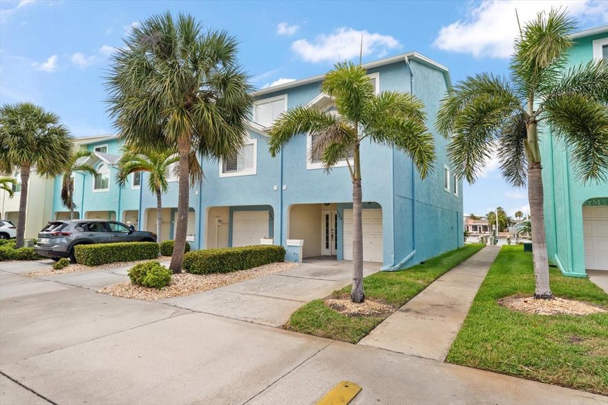 One or more photo(s) has been virtually staged. Live the ultimate Florida waterfront lifestyle in Indian Rocks Beach !  This 3BR/3BA townhome offers incredible potential and is ready for a full renovation--perfect for buyers looking to customize their dream coastal home.  Enjoy a deeded boat dock with lift just steps from your back door for easy access to the Intracoastal Waters.  The property also features a 2-car+ tandem garage for ample storage and easy access to your boating needs.  Located in a beautifully maintained, well-managed community with a heated pool, this is your chance to create something truly special in a highly desirable beachside location.