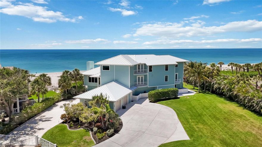 Exclusive Gulf Coast Luxury Beachfront Estate with Private Gulf Access and Endless Ocean Views
Welcome to one of the Gulf Coast’s most private and luxurious beachfront estates—an extraordinary opportunity to
own a rare stretch of direct Gulf frontage in Florida. Tucked away at the end of a quiet cul-de-sac and secured behind
dual gated entrances, this expansive oceanfront property is enveloped in lush tropical landscaping and designed for
those who value seclusion, sophistication, and long-term legacy.
Boasting 233 feet of pristine beachfront along the Gulf of Mexico, this remarkable estate spans over 8,000 square feet
under air and has been completely reimagined through a meticulous, high-end renovation. It artfully blends timeless
elegance with resort-style comfort, offering panoramic water views from nearly every room. Here, no neighbors
interrupt the horizon—only serene coastal breezes and iconic Florida sunsets that feel like they belong to you alone.
Designed for multi-generational living or grand-scale entertaining, this coastal residence features five private bedroom
suites—including a separate in-law or nanny suite—as well as a dedicated home office that can serve as a sixth
bedroom. Two full gourmet kitchens, five expansive balconies, and an elevator servicing all three levels ensure

exceptional comfort and convenience throughout. The main living areas showcase open-concept design, natural light,
and breathtaking vistas that define luxury Gulf Coast living.
Resort-level amenities abound, including a heated, saltwater pool that reaches 10 feet deep, a hot tub with massage
jets, a full steam room, and an infrared sauna for ultimate relaxation. A whole-home Sonos audio system, a 12-camera
security network, and a powerful 60 kW natural gas generator provide modern convenience and peace of mind. Water
quality is managed by an advanced reverse osmosis filtration system and whole-house conditioner, while a 70-foot
private well supplies multi-zone irrigation for the manicured grounds.
The property also features a unique drive-through two-car garage with an air-conditioned storage loft, three HVAC zones
plus a mini-split system, LED color-changing lighting throughout, and outdoor enhancements such as a built-in gas grill, a
fire pit, and an illuminated waterfall feature—ideal for entertaining under the stars.
An adjacent buildable lot expands your opportunity for growth, allowing space for a future guest house, expanded
estate grounds, or added privacy. This is more than a home—it's a one-of-a-kind legacy property offering privacy, luxury,
and an irreplaceable position along Florida’s Gulf Coast.
Now available exclusively by private appointment, this luxury beachfront retreat is the ultimate in coastal real estate.
Don’t miss your chance to own a slice of Gulf-front paradise.