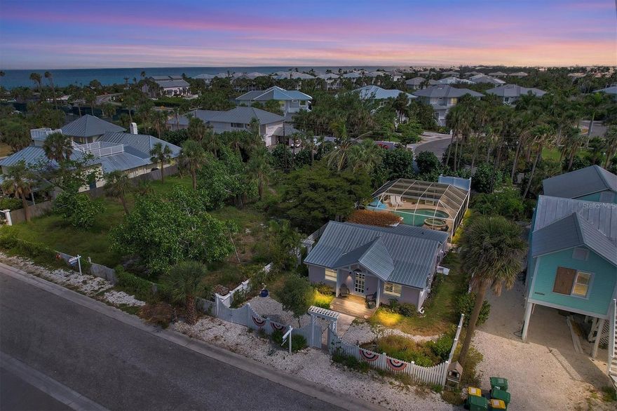 Beautiful Coastal Cottage on the desirable Gasparilla Island close to the Historic Boca Grande Lighthouse and downtown Boca Grande.  Don't miss your opportunity to own a piece of paradise. This Two bedroom one bath cottage offers an artistic island feel. The cottage offers a saltwater pool and spa, a Honeywell home generator, additional office space and dining space or add some bunk beds and a second bedroom.