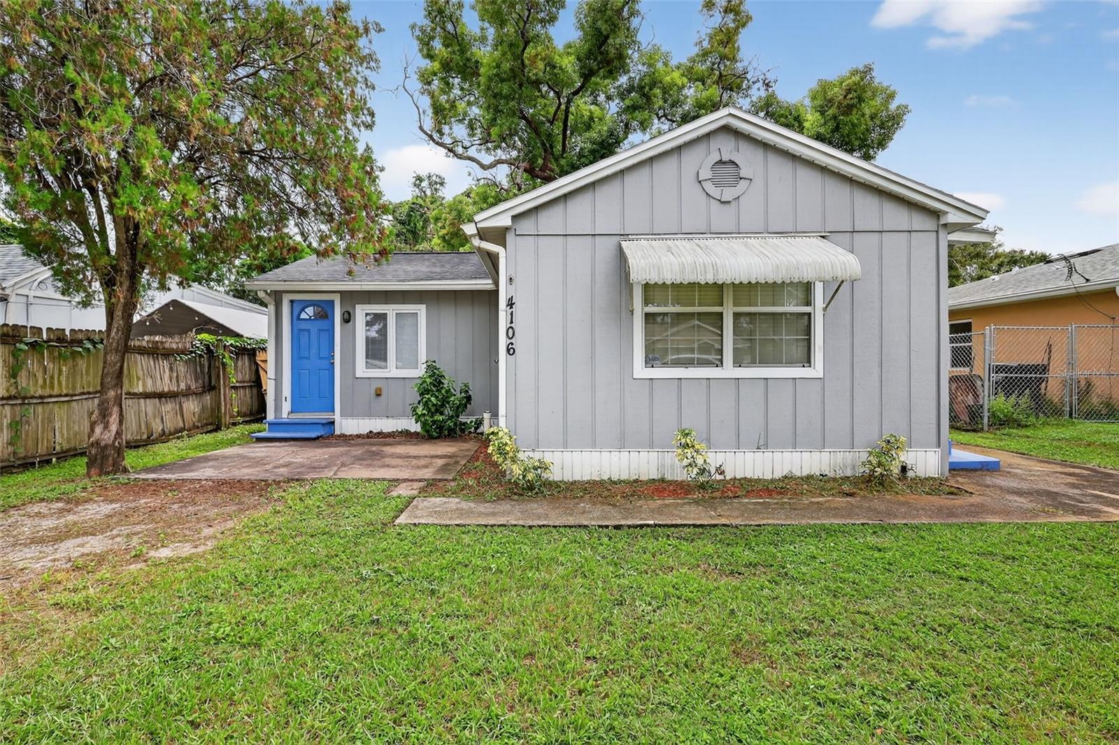 PROUD TO PRESENT THIS 2BED/1BATH (BOTH BEDROOMS ARE GOOD SIZE), 675 SQFT HOME LOCATED IN DESIRABLE NORTH ST PETE THAT PROVIDES EASY ACCESS TO EVERYTHING! FEATURES INCLUDE INSIDE LAUNDRY W/ WASHER/DRYER HOOKUP, KITCHEN WITH BREAKFAST BAR IS OPEN TO THE LIVING ROOM, LARGE BACKYARD, SOLID PINEWOOD KITCHEN CABINETS WITH FORMICA COUNTERS, LAMINATE WOOD FLOORING THROUGHOUT. HURRY!!! THIS ONE WILL NOT LAST LONG SO CALL, VIEW & MAKE OFFER TODAY!