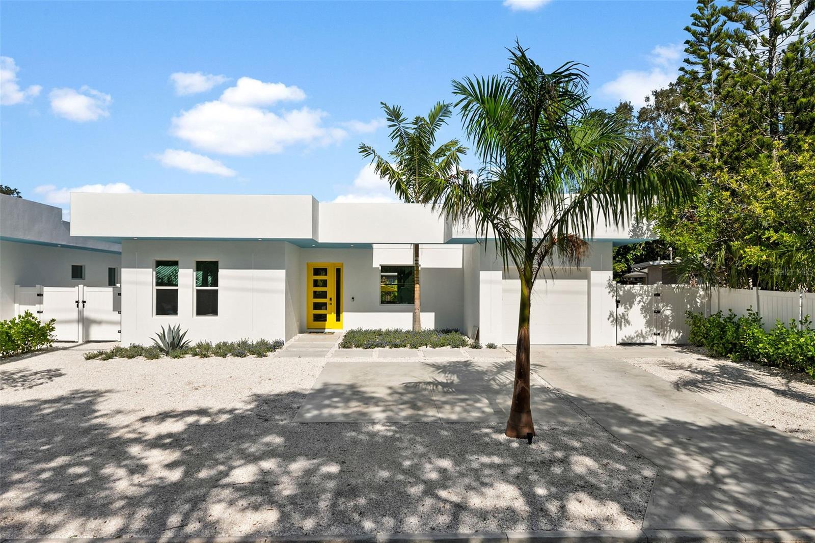 Please contact the Listing Agent to obtain details about the WEEKLY and MONTHLY rates. Should you wish to rent TWO LUXURY RESIDENCES for a larger gathering of guests (up to 18), consider our alternative property named "Sky Blue Sarasota" (2365 Waldemere St, Sarasota), located next to "SunShine Sarasota" (2375 Waldemere St). Experience unparalleled luxury in this breathtaking new construction Mid Century Modern Residence! Welcome to this newly constructed masterpiece in the highly sought-after Arlington Park neighborhood. This stunning 4-bedroom, 3-bathroom home encompasses over 2,300 sq. ft. of flawless living space, crafted for both practicality and memorable family gatherings. Immerse yourself in the pinnacle of upscale living in this newly built masterpiece, ideally positioned near Siesta Key and the lively core of Downtown Sarasota. This remarkable home presents a perfect fusion of sophistication and comfort, tailored for those who appreciate a luxurious yet cozy lifestyle. Enter your personal haven where a private, heated swimming pool creates a resort-style atmosphere that encourages relaxation and leisure. The beautifully crafted outdoor area offers picturesque settings for enjoying the warm Florida breezes. The interior of the home exemplifies refined living with an open-plan layout that facilitates a seamless transition between the living, dining, and kitchen spaces. The residence is embellished with opulent features, including tiles, fixtures, and contemporary cabinets, adding a hint of European elegance to the environment. Conveniently situated near the shops and dining options of Southside Village and just minutes away from the vibrant downtown area, Marina Jack, St. Armands Circle, and the famous Siesta and Lido beaches, this home provides both luxury and accessibility. The property boasts a stunning FULLY FENCED private backyard with a heated pool, surrounded by lush palm trees.
***Location location location***
Only 6 miles to the SIESTA KEY BEACH and 5 miles to LIDO KEY BEACH. Both beaches have large public parking lots and a concessions stand with good hot food and frozen drinks. Siesta Beach's sand is 99% quartz l which makes it white and powder soft. Siesta Key also has two lively areas for dining. The Siesta Key village has restaurants and a couple stores. Another area by the South bridge has several restaurants.
Grab your FISHING pole and head to the water, just 1.3 miles to the Siesta Dr - north bridge for fishing.
DOWNTOWN is 2 1/2 miles away with restaurants, arts, shopping, Whole Foods and farmers market. Downtown has too many restaurants to name such as: Marina Jack’s, O’Leary Tiki Bar and grill, Owen’s Fish Camp, Mediterraneo. You can also take sightseeing boat cruises.
LIDO KEY is just a couple miles from downtown. It is an exciting spot with lots to do including kayaking/stand up paddle boarding in the mangroves, hang out at Lido Beach or stroll around the restaurants and stores of St Armands Circle.
AIRPORTs: Sarasota-Bradenton International Airport-SRQ (7 miles), Punta Gorda Airport- PDG: (50mi) Clearwater Airport (PIE): (57 mi) Tampa Airport (TPA): (60m)