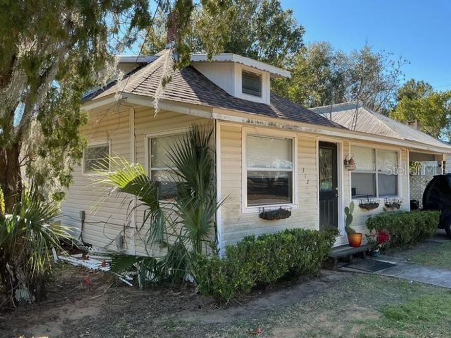 Priced to sell!!  Main house is a 3 bedroom/2 bath Bungalow.  New roof in 2024, New HVAC 2024, New Fridge, updated countertops. Large fenced in back yard.  Studio apartment over the work shop/storage room.  Apartment has separate Electric and water meter.  Buyer and Buyer's agent to verify all information.  Apartment is rented for additional income for homeowner or investor.