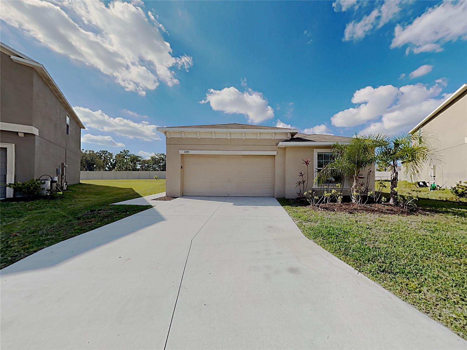 Welcome to your new home in Cypress Creek, nestled on a spacious pie-shaped lot. This residence features a full kitchen appliance package, low-maintenance ceramic tile flooring in the foyer, kitchen, laundry room, and all bathrooms. Enjoy modern touches like a programmable thermostat, a 40-gallon electric water heater, designer laminate kitchen countertops, and 36" cabinets with raised panel doors. Set against Florida’s stunning natural backdrop, this SouthShore community offers scenic walking trails and a playground. You’re also just a short drive from EG Simmons Park, Little Manatee River State Park, as well as nearby beaches, boating, golf, and shopping.