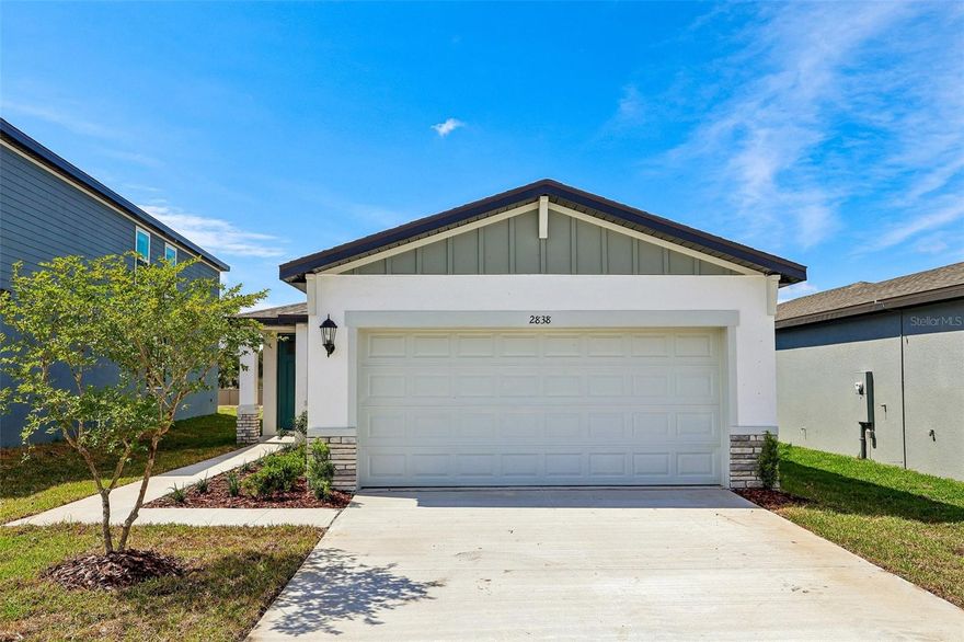 Brand new, energy-efficient home available by Mar 2026! The Denali's elongated foyer impresses upon entry. Enjoy cooking in the spacious kitchen that overlooks the great room and outside patio. The primary suite in the back of the home features dual vanity sinks, a walk-in shower and a large walk-in closet. The Grove at Stuart Crossing Premier Series offers single-family homes with open-concept floorplans in Bartow, FL. Convenient to several major highways, this community is ideal for those who commute to Lakeland, Tampa and Orlando. Residents will enjoy amazing amenities that include a resort-style pool, clubhouse, fitness center, pickleball courts, playground, dog park, and trails in a beautiful "old Florida" setting.  Each of our homes is built with innovative, energy-efficient features designed to help you enjoy more savings, better health, real comfort and peace of mind.