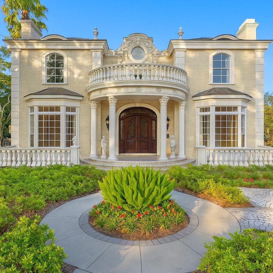 One or more photo(s) has been virtually staged. Grand Belleair Estate – European Elegance, Endless Potential!!
Step into timeless elegance with this over 6,000 square foot masterpiece, gracefully situated on an **almost half-acre lot** in one of Belleair’s most sought after neighborhoods. Featuring six spacious bedrooms and five and a half bathrooms, this estate offers a rare opportunity for those seeking a luxurious blank canvas — ready to personalize while embracing its opulent European-inspired interiors.

Designed with influences from the Baroque, Rococo, and Neoclassical eras, the home's intricate moldings, soaring coffered ceilings, detailed woodwork, and lavish finishes create an ambiance reminiscent of a European palace. Whether you are drawn to the romantic grandeur or envision blending classic beauty with contemporary upgrades, this estate invites your imagination.

The main residence features a grand two-story formal living room adorned with custom architectural details, an elegant formal dining room perfect for entertaining, and multiple living spaces designed for both comfort and sophistication. The chef’s kitchen is appointed with premium **Wolf appliances**, offering the perfect canvas for culinary creativity. Nearby, relaxed dining and family areas flow seamlessly for everyday living.

The private first-floor primary suite serves as a luxurious retreat, complete with expansive closets and a spa-inspired bathroom featuring a **steam room** — your own personal wellness sanctuary. Guest bedrooms throughout the home are generously sized, providing comfort and privacy for family and visitors alike.

Adding even greater flexibility, a fully equipped one-bedroom, one-bathroom **guest suite** with its own **private entrance** is perfect for visiting friends, extended family, or in-law stays — offering both independence and connection under one roof.

The expansive backyard, enhanced by the nearly half-acre lot, provides the perfect setting to design a show-stopping **custom infinity pool** overlooking a peaceful stream. Covered patios, lush mature landscaping, and the serene natural surroundings create an extraordinary outdoor living experience.

Practical upgrades ensure peace of mind and modern comfort, including **four separate AC units** (three updated in **2021 and 2022**, and one original from 1995) along with **two hot water heaters** installed in **2018** and **2022**. Roof is 2019 main house and 2015 ADU. 

Located in the heart of Belleair, this grand estate places you just minutes from world-class golf courses, boutique shopping, fine dining, and the powdery sands of Florida’s Gulf Coast beaches.

A true canvas of opportunity, 1577 Alexander Road blends timeless European artistry with modern luxury and endless potential. Homes of this scale, character, and flexibility rarely come available — this is your chance to create something truly extraordinary.