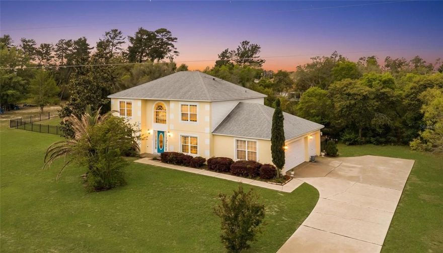 Room to breathe, upgrades already done, and outdoor adventure just around the corner — this Ocala Waterway Estates home checks all the boxes.

This spacious 4-bedroom, 2.5-bath, two-story home with a 3-car garage sits on just over half an acre and offers the perfect blend of comfort, updates, and location. Just two blocks away, you'll find the entrance to the Cross Florida Greenway, featuring miles and miles of scenic walking trails and biking paths with no motorized vehicles — perfect for enjoying Florida’s natural beauty right outside your door.

Inside, you'll immediately notice the slate tile entryway and the clean, modern feel with absolutely no carpeting anywhere. The entire home features either tile or luxury vinyl plank flooring, making it both stylish and easy to maintain. Fans and chandeliers in every room add character and comfort throughout.

The kitchen was beautifully updated in 2024 with new stainless steel appliances, kitchen cabinets, and granite countertops — ready for everyday living or entertaining.

Major updates provide peace of mind, including:

Roof replaced February 9, 2022
AC replaced October 24, 2025
Doors and several windows upgraded March 27, 2025

Step outside to enjoy the tiled patio overlooking the large backyard, complete with iron fencing and chain link in the rear — offering both durability and function with plenty of room to spread out.

If you're looking for space, upgrades, and a location close to nature, this Ocala Waterway Estates home is one you won’t want to miss.